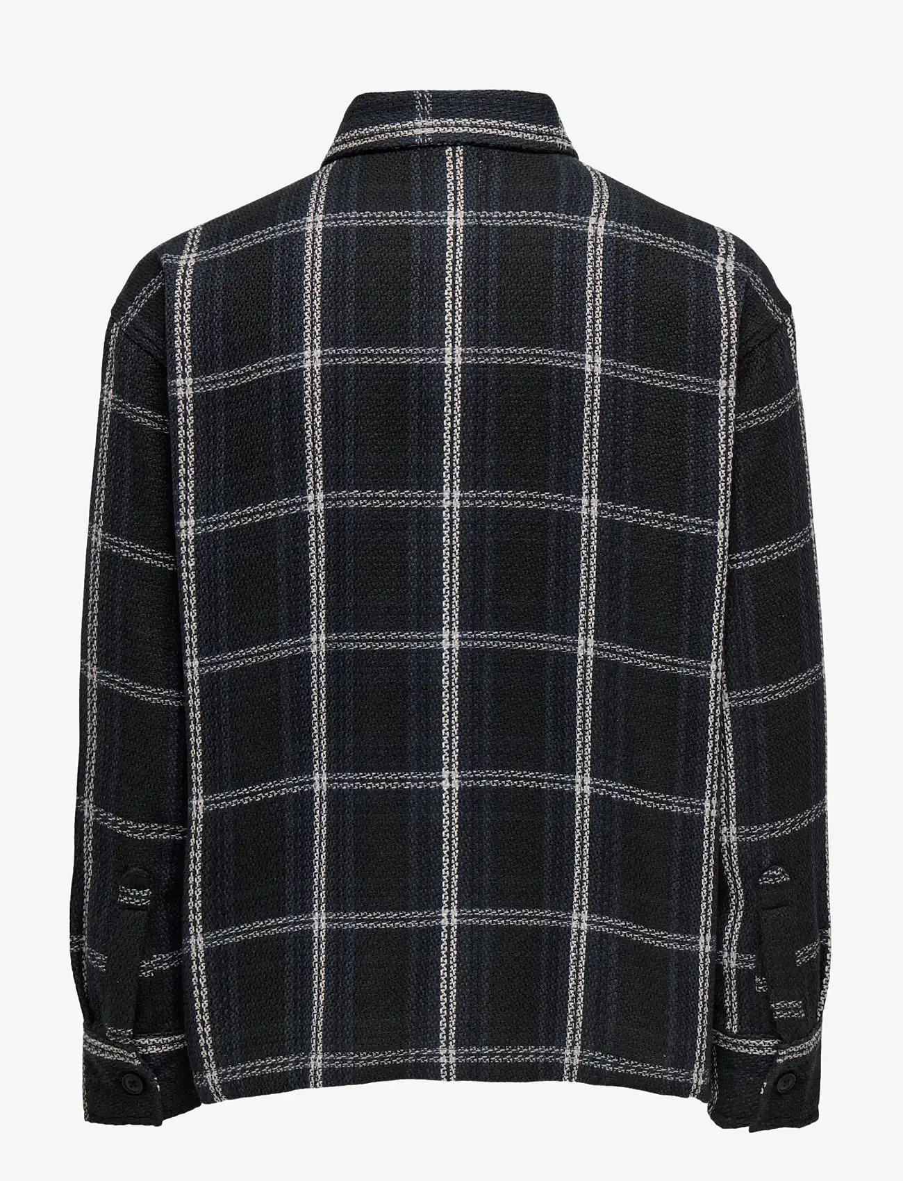 ONLY & SONS - ONSKEVIN BASKET SHIRT - rutiga skjortor - jet black - 2