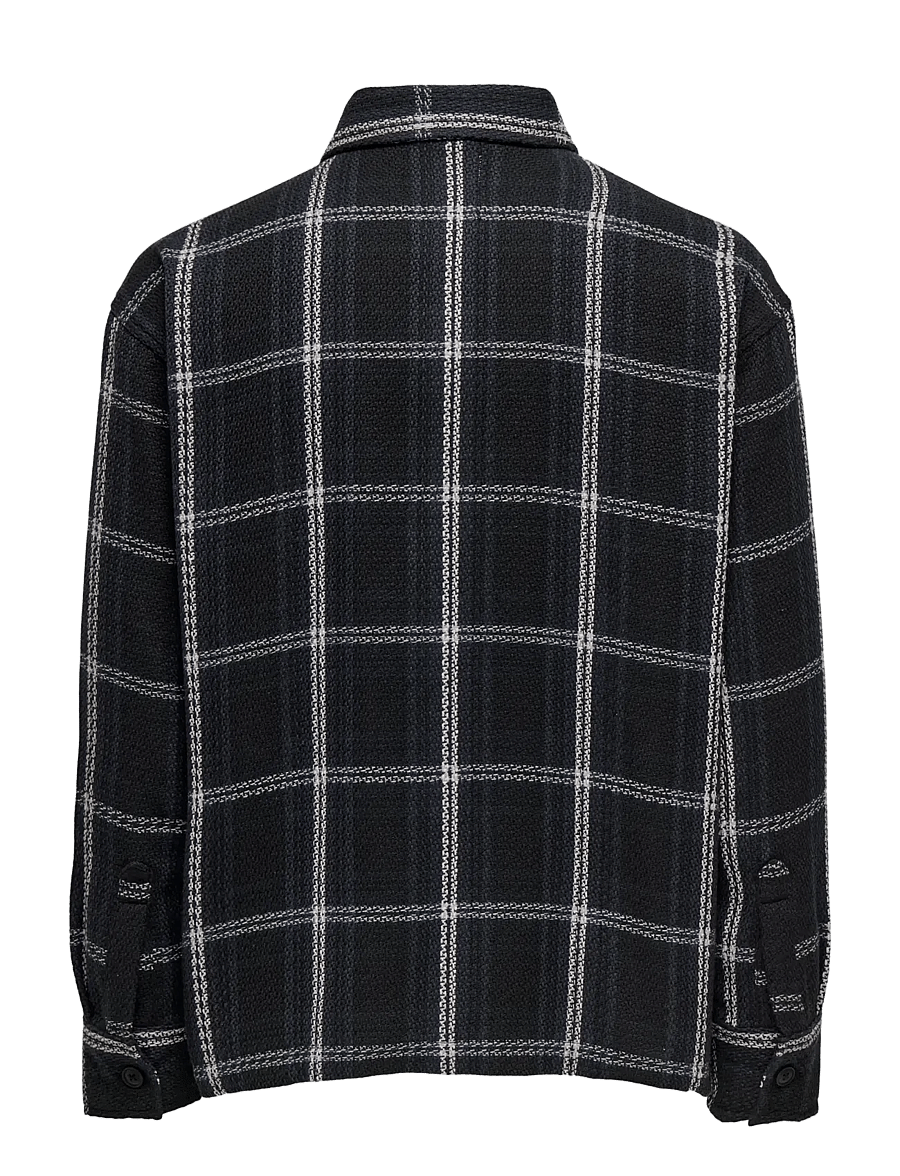 ONLY & SONS - ONSKEVIN BASKET SHIRT - karierte hemden - jet black - 2