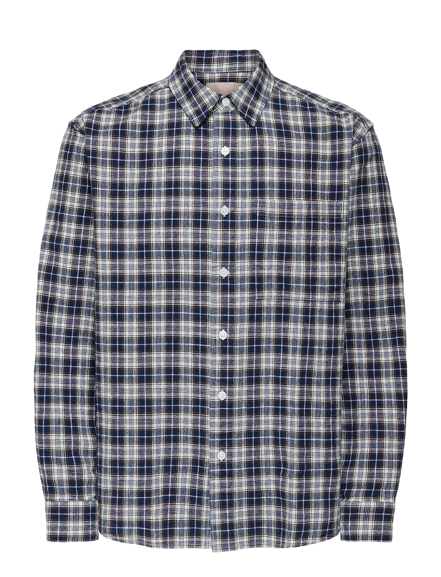 ONLY & SONS - ONSRAFAEL CHECK LS SHIRT 0505 - rutiga skjortor - estate blue - 0
