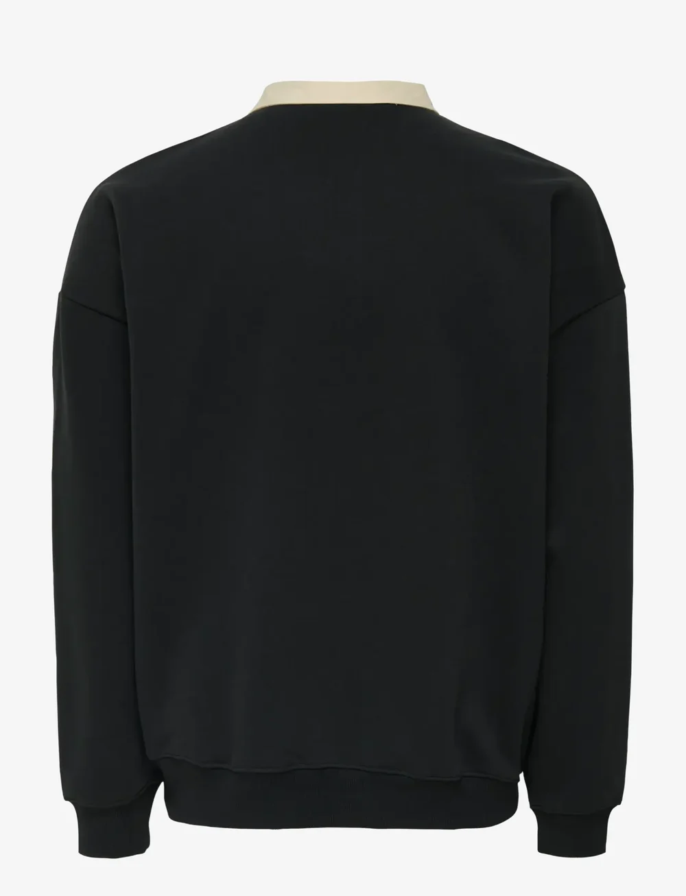 ONLY & SONS - ONSJEFFREY VTG LS RUGBY SOLID POLO - pitkähihaiset - jet black - 2