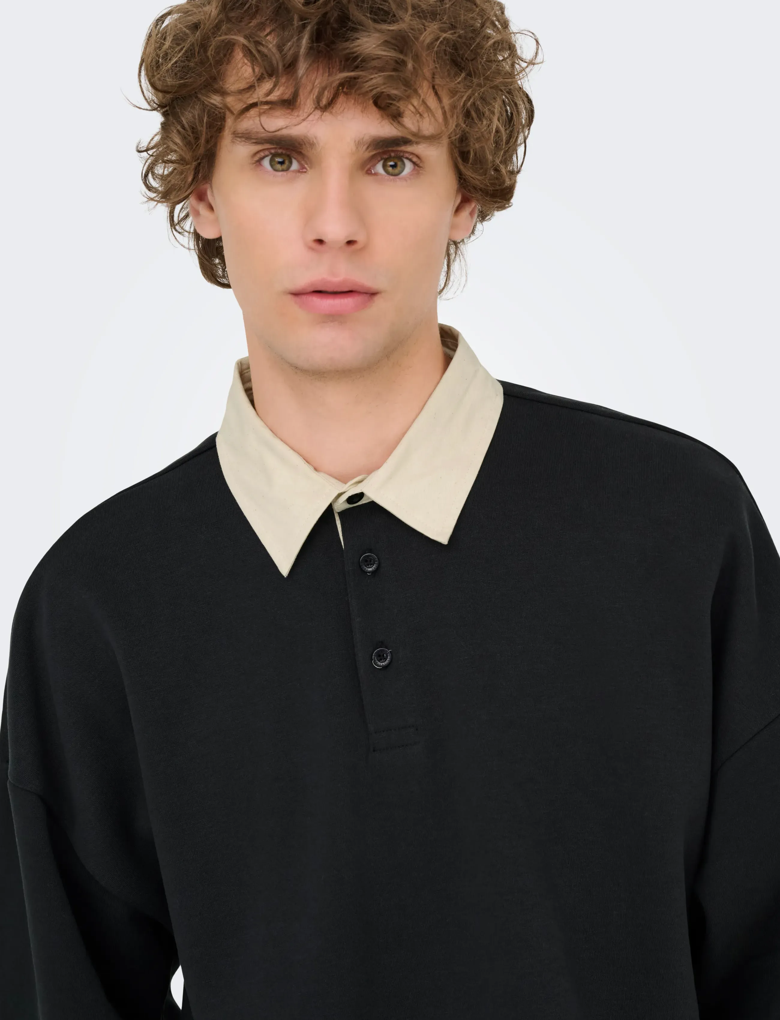 ONLY & SONS Onsjeffrey Vtg Ls Rugby Solid Polo pikéer herr – bild 5