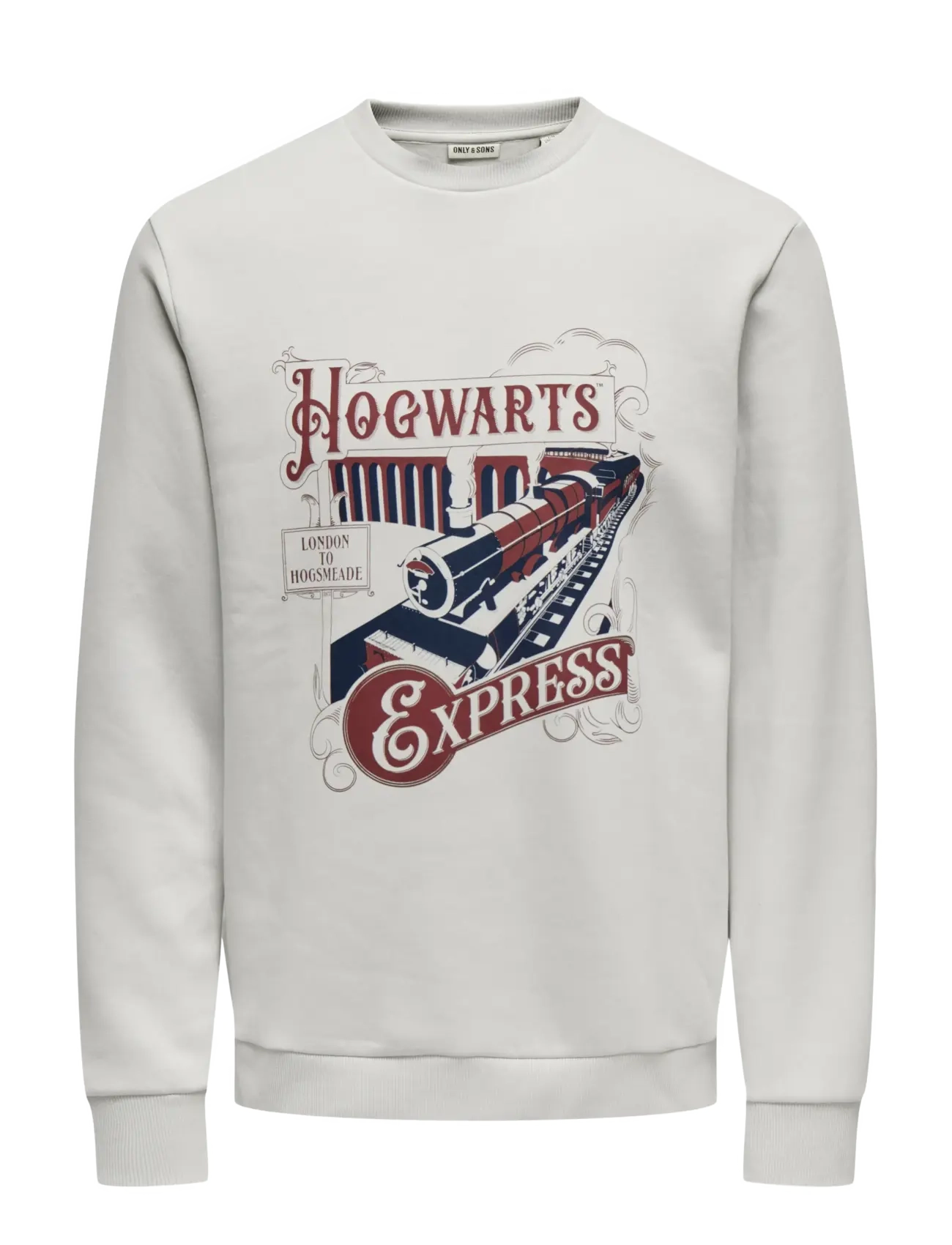 ONLY & SONS Onsxmas Reg Crew Hp Grau - XL - Herren