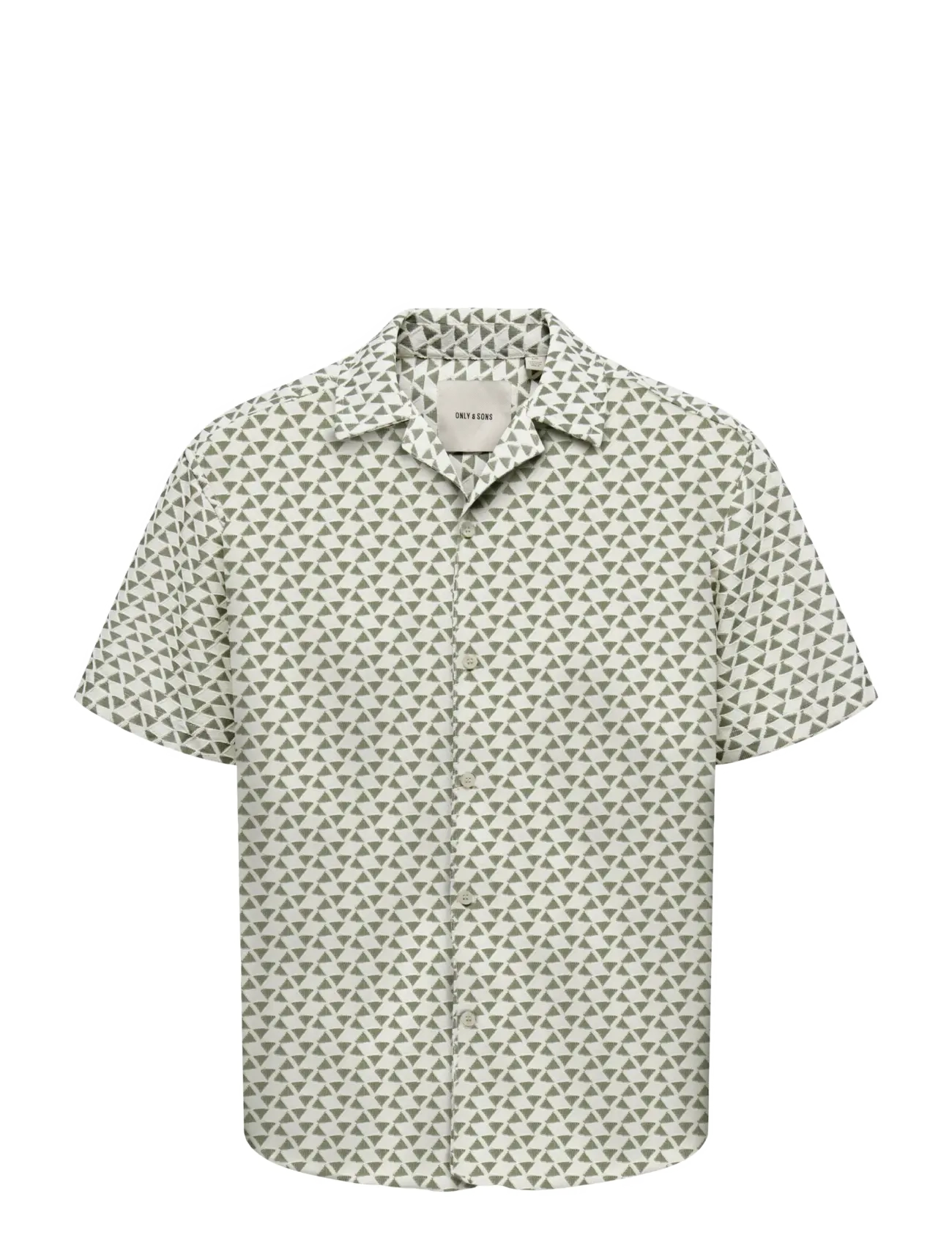 ONLY & SONS ONSCHARMY SS RESORT AOP SHIRT - ONLY & SONS - ANTIQUE WHITE / cream