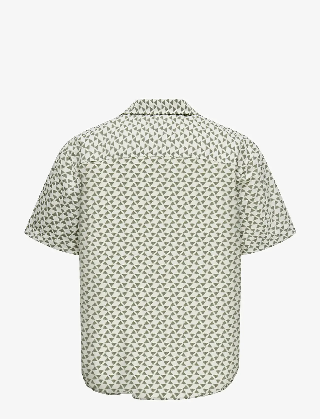 ONLY & SONS - ONSCHARMY SS RESORT AOP SHIRT - mönstrade skjortor - antique white - 2