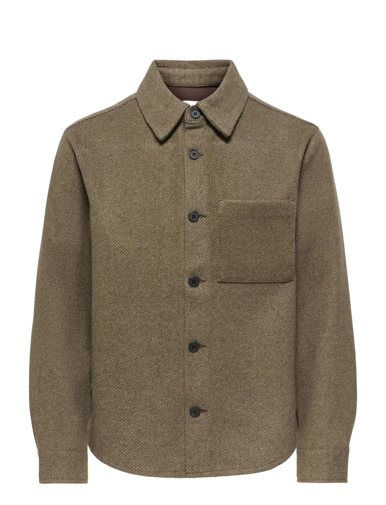ONLY & SONS ONSMICAH TWILL OVERSHIRT FRML - Kollektionen - CHOCOLATE BROWN / brown