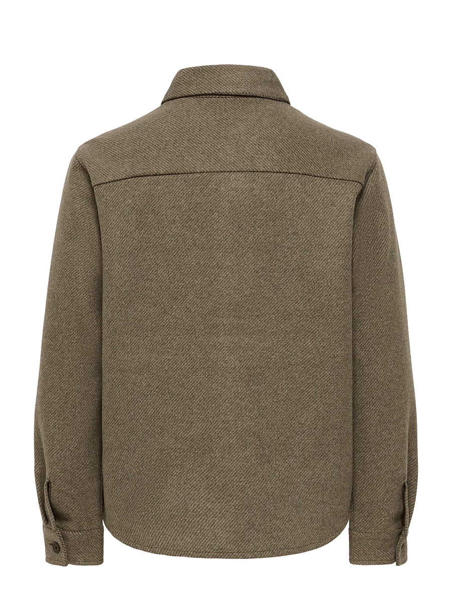 ONLY & SONS - ONSMICAH TWILL OVERSHIRT FRML - Überhemden - chocolate brown - 1