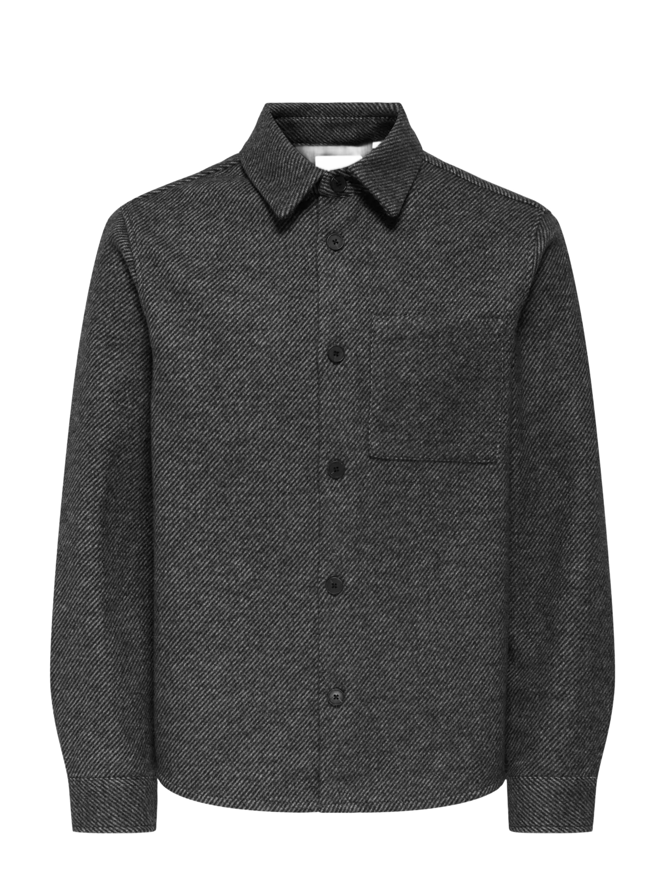 ONLY & SONS - ONSMICAH TWILL OVERSHIRT FRML - kollektionen - medium grey melange - 1