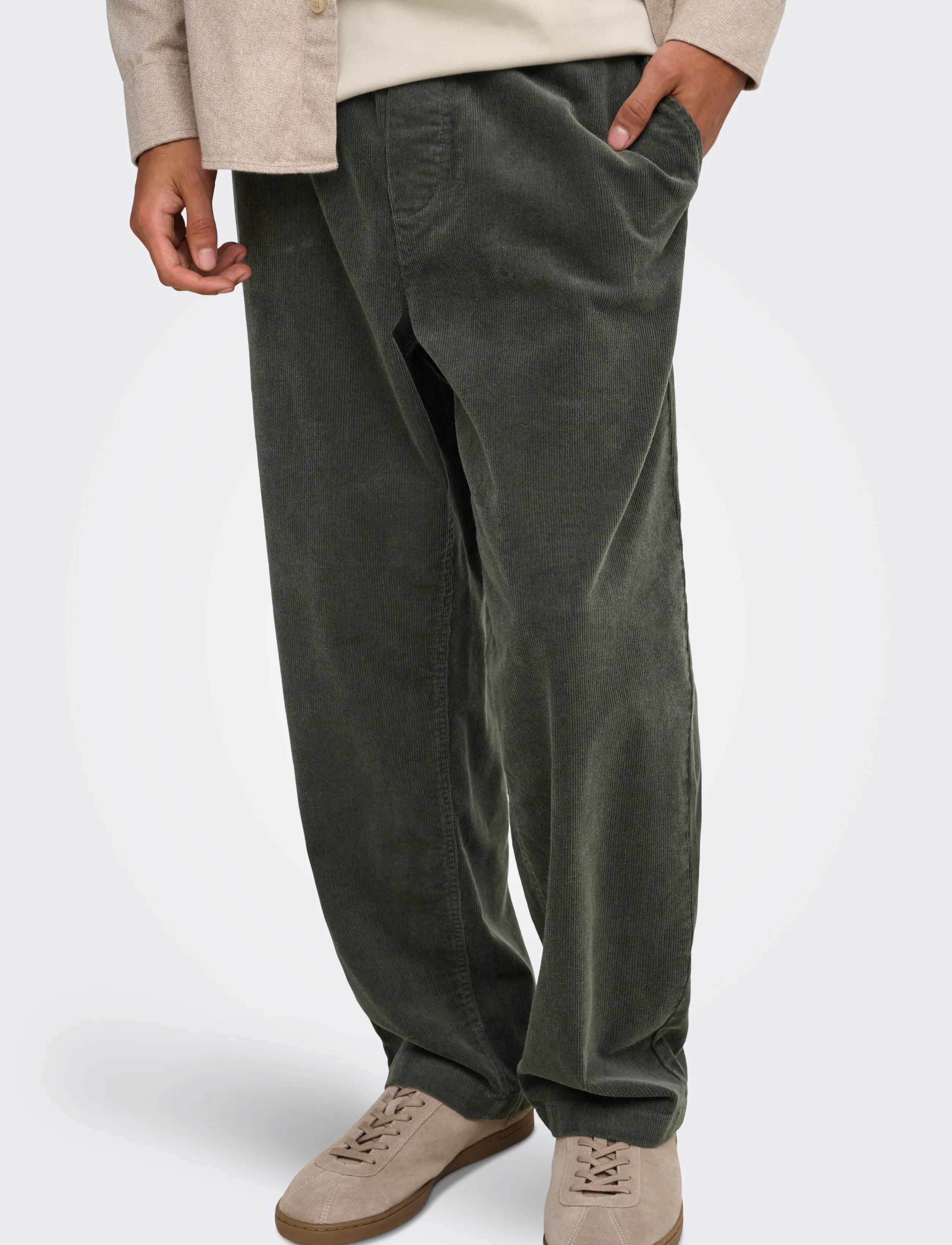 ONLY & SONS Onsfade Loose 0188 String Cord Pant herr – bild 6