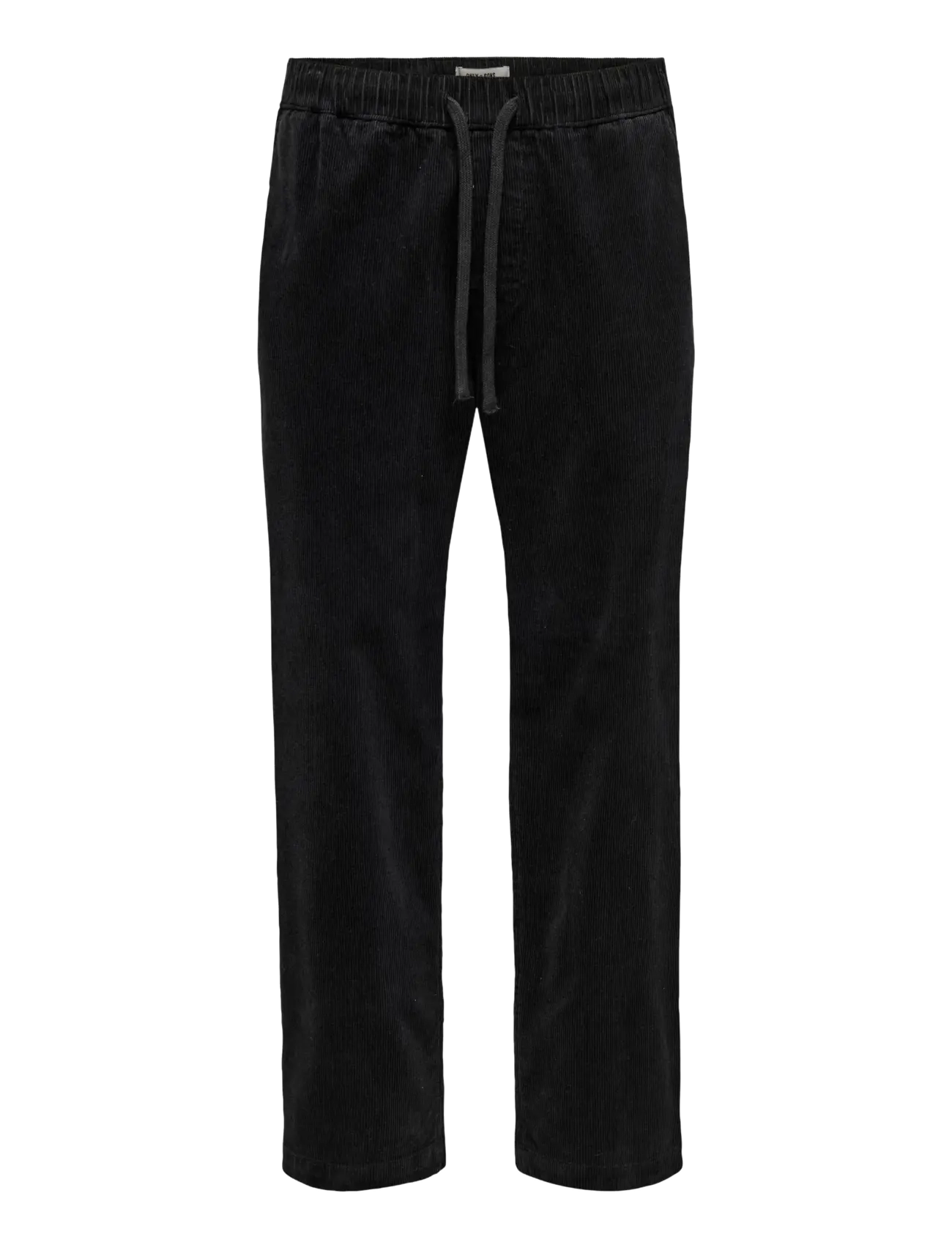 ONLY & SONS ONSFADE LOOSE 0188 STRING CORD PANT - Bikses - BLACK / black