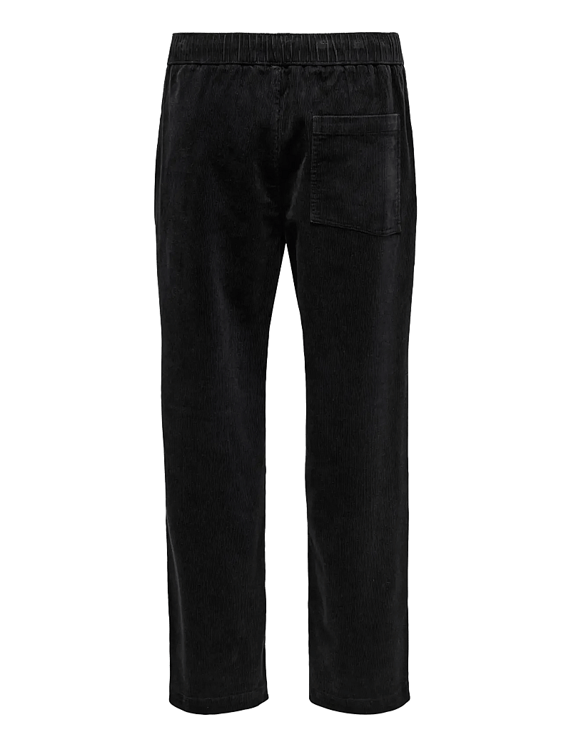 ONLY & SONS - ONSFADE LOOSE 0188 STRING CORD PANT - casual trousers - black - 2
