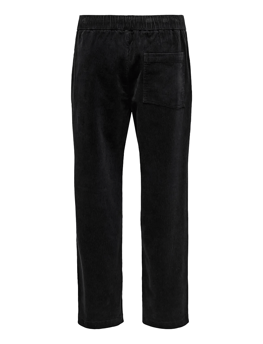 ONLY & SONS - ONSFADE LOOSE 0188 STRING CORD PANT - pantalons décontractés - black - 2
