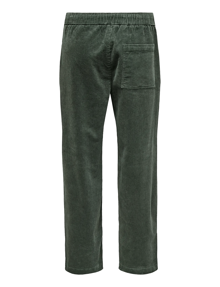 ONLY & SONS - ONSFADE LOOSE 0188 STRING CORD PANT - spodnie na co dzień - castor gray - 2