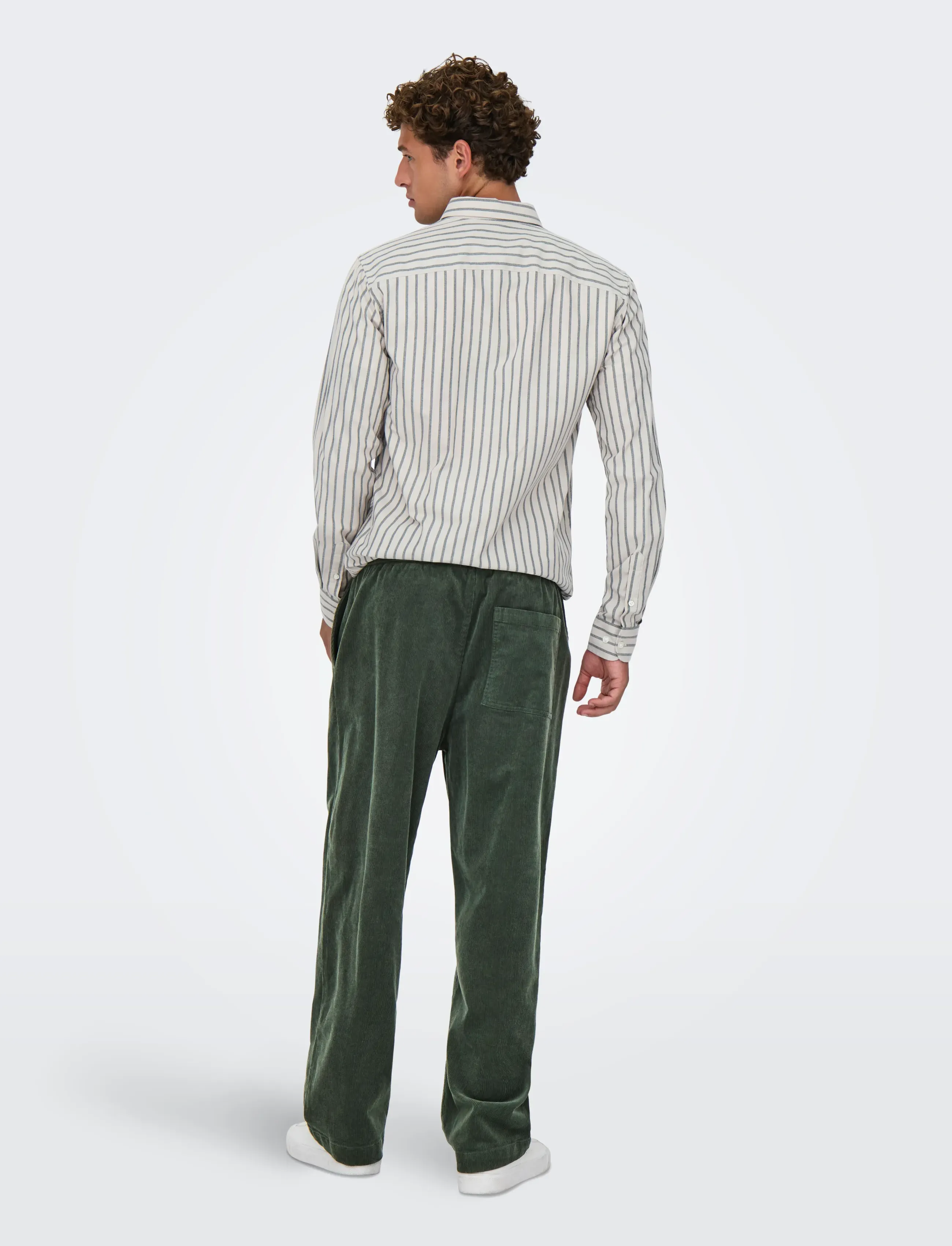 ONLY & SONS - ONSFADE LOOSE 0188 STRING CORD PANT - men - castor gray - 3