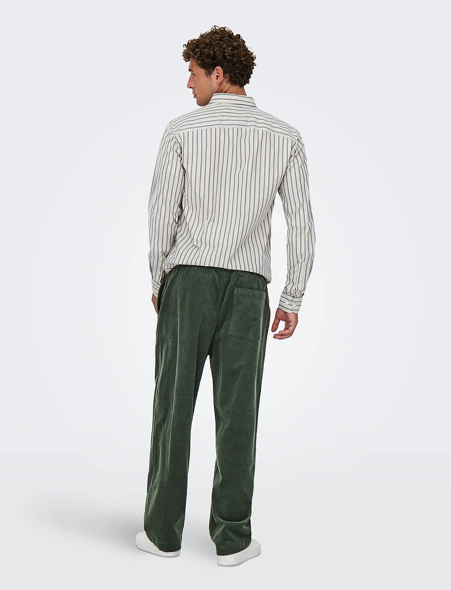 ONLY & SONS - ONSFADE LOOSE 0188 STRING CORD PANT - spodnie na co dzień - castor gray - 3