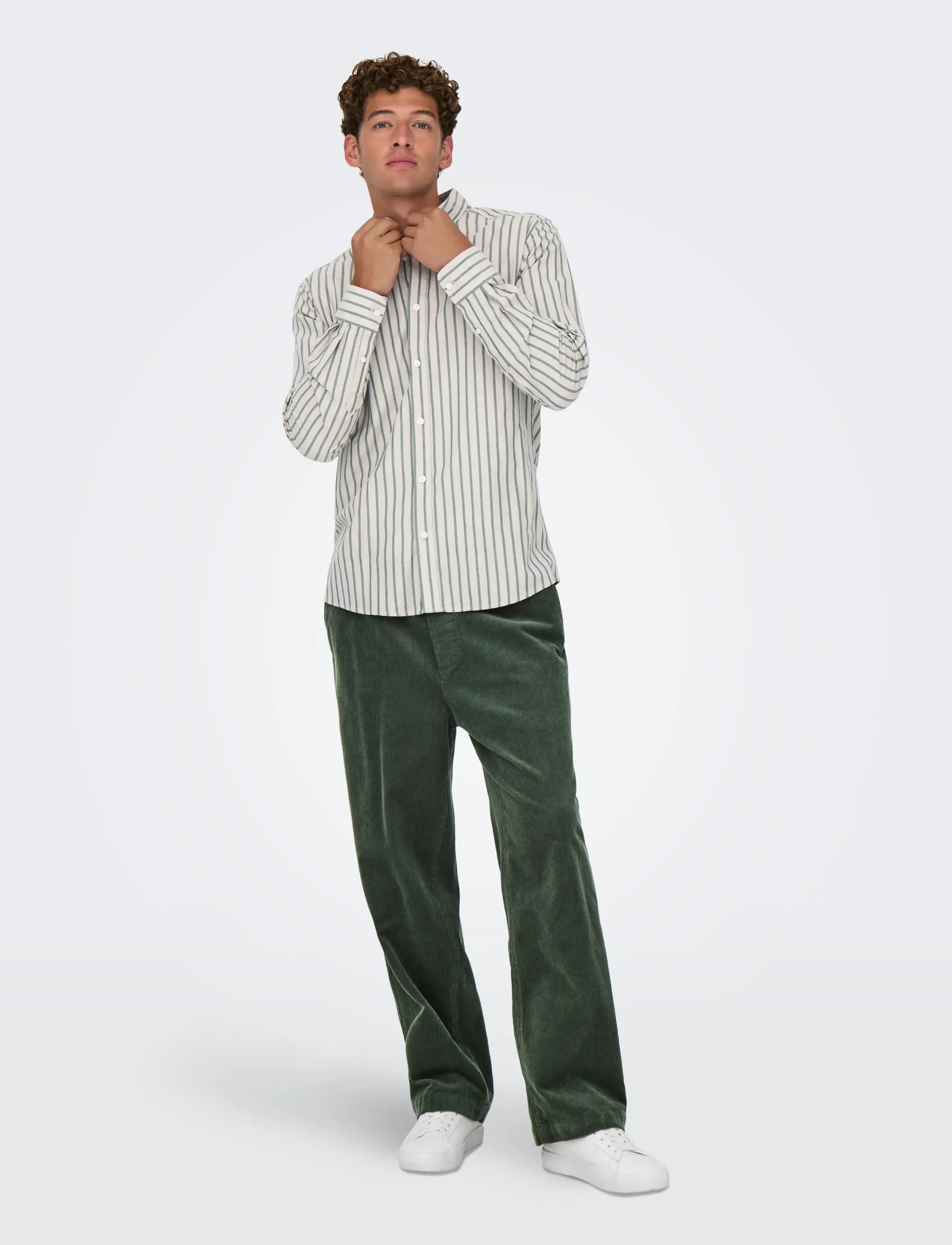 ONLY & SONS - ONSFADE LOOSE 0188 STRING CORD PANT - men - castor gray - 4