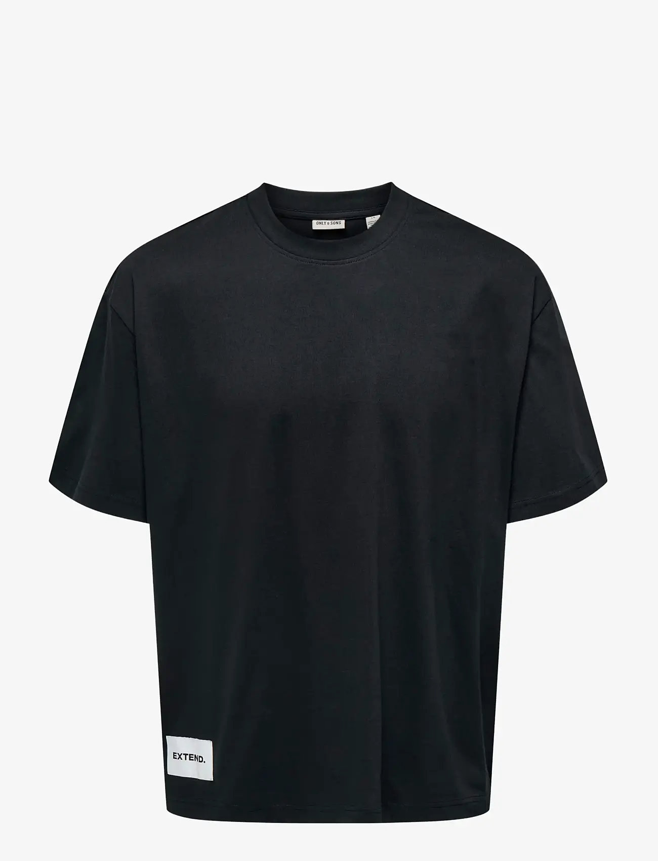 ONLY & SONS - ONSLALE OVZ SS XT TEE - sügisesed riided - jet black - 0
