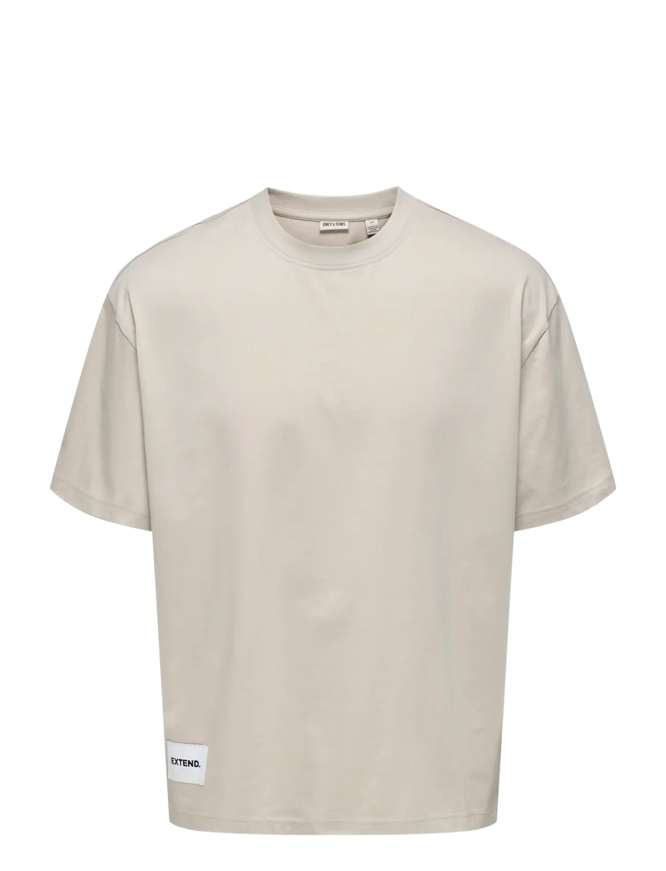 ONLY & SONS Onslale Ovz Ss Xt Tee Beige - XXL - Herren