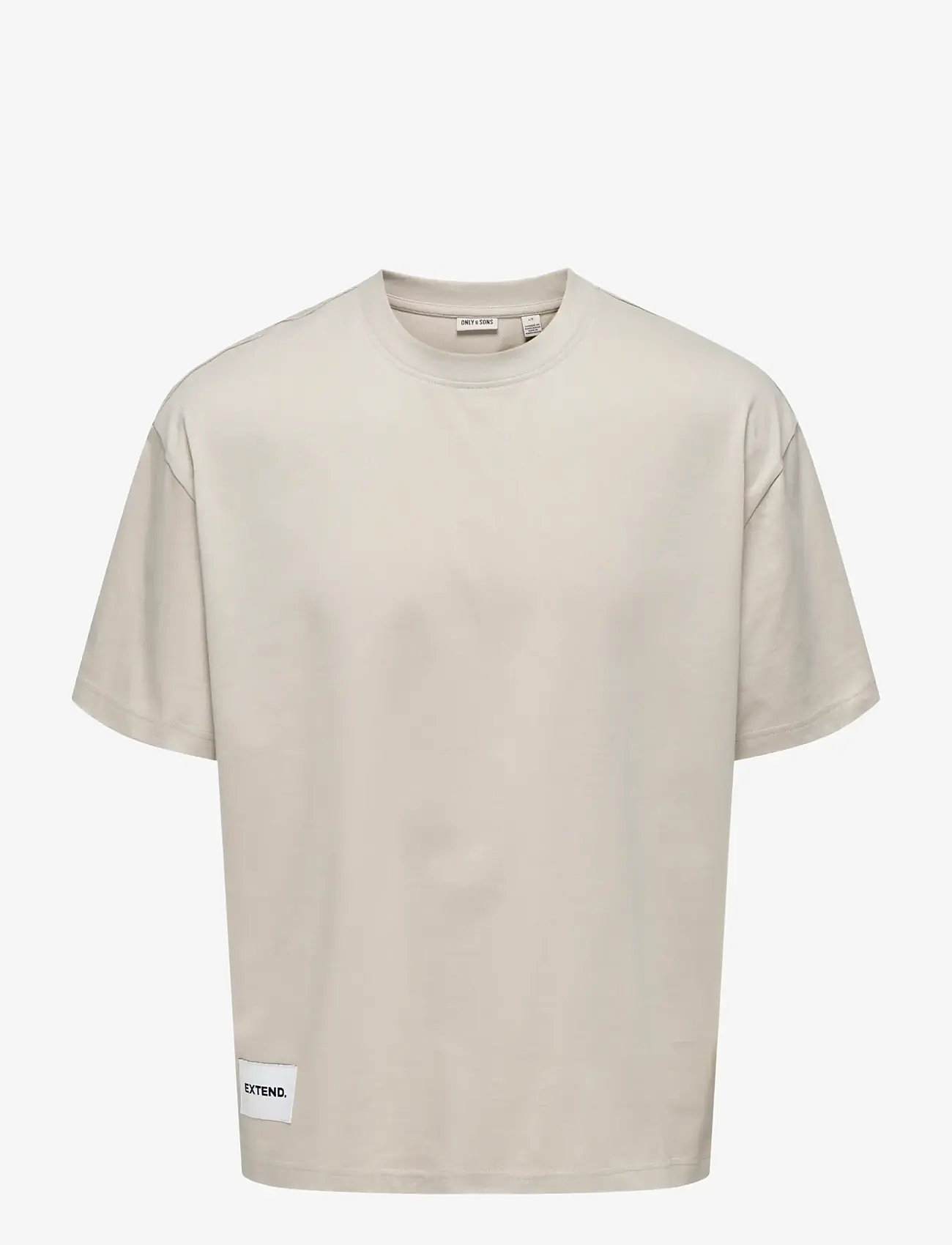 ONLY & SONS - ONSLALE OVZ SS XT TEE - lühikeste varrukatega t-särgid - silver lining - 0