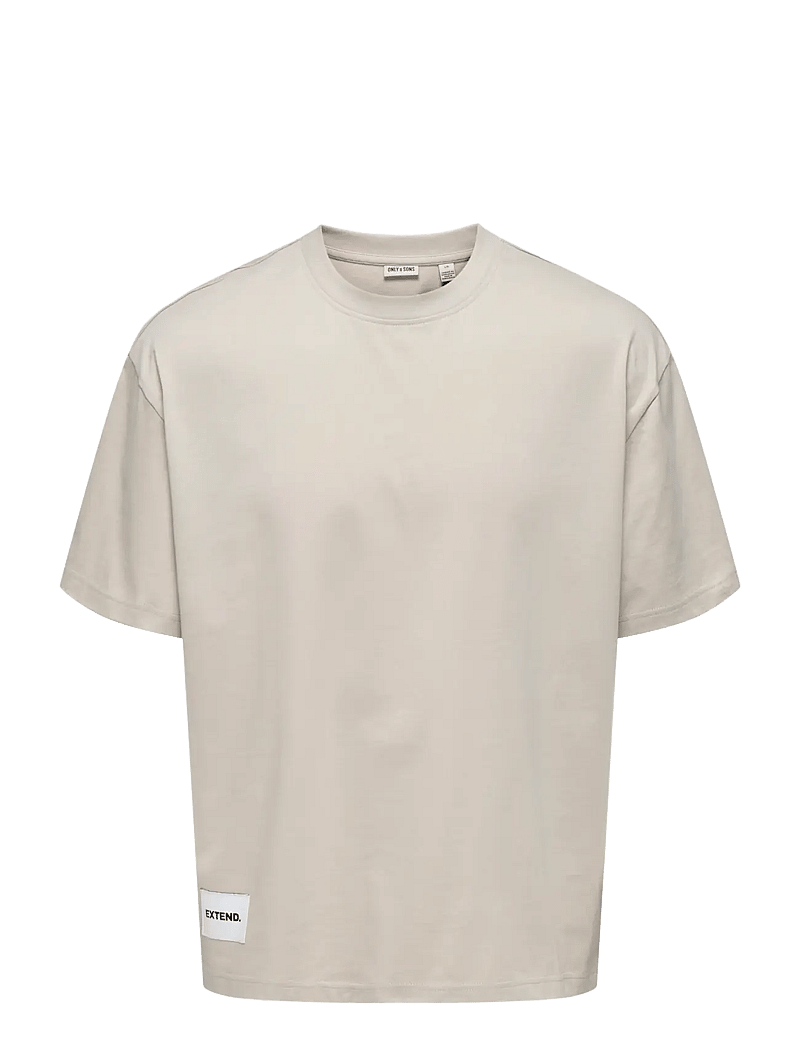 ONLY & SONS - ONSLALE OVZ SS XT TEE - lühikeste varrukatega t-särgid - silver lining - 0