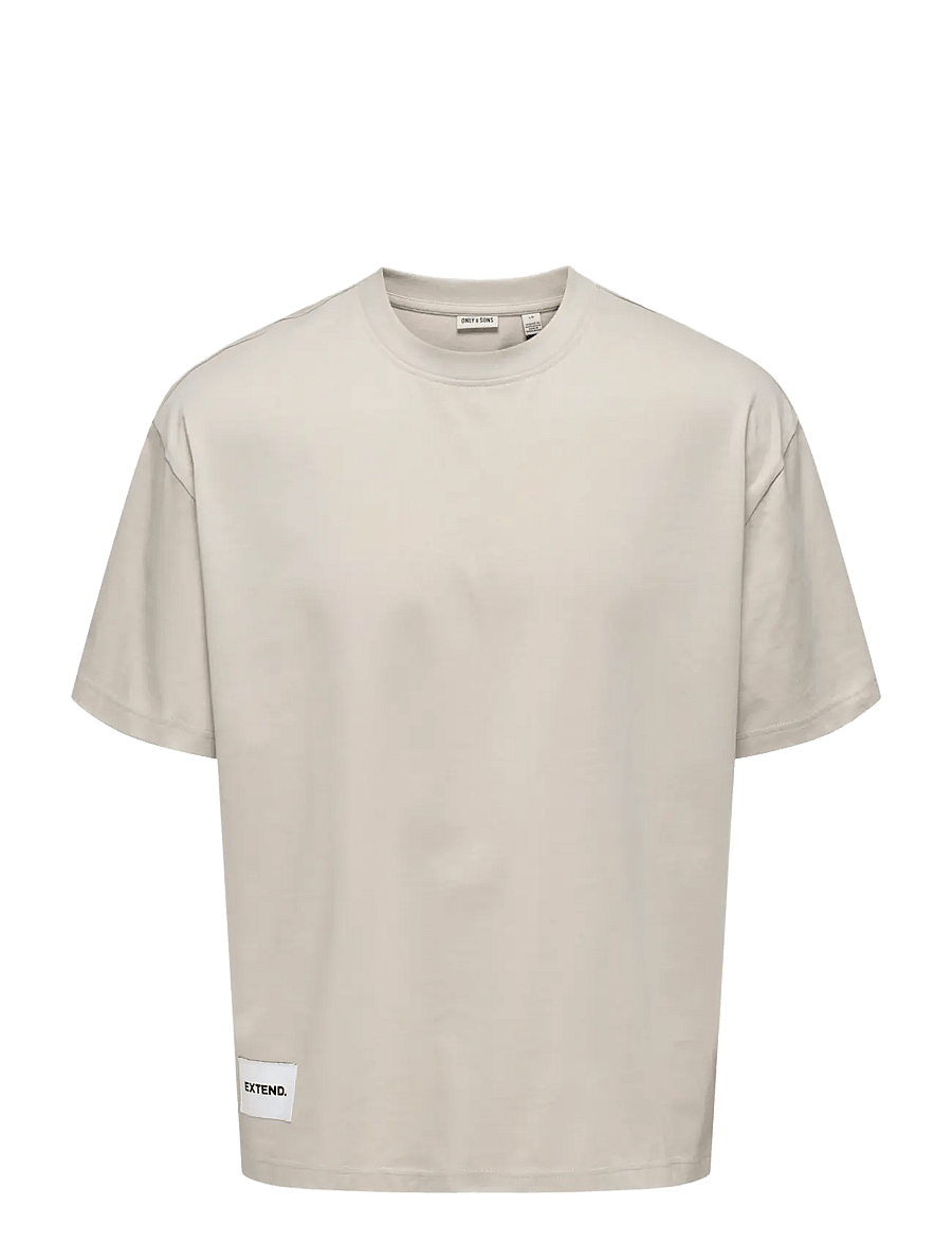 ONLY & SONS - ONSLALE OVZ SS XT TEE - lühikeste varrukatega t-särgid - silver lining - 0