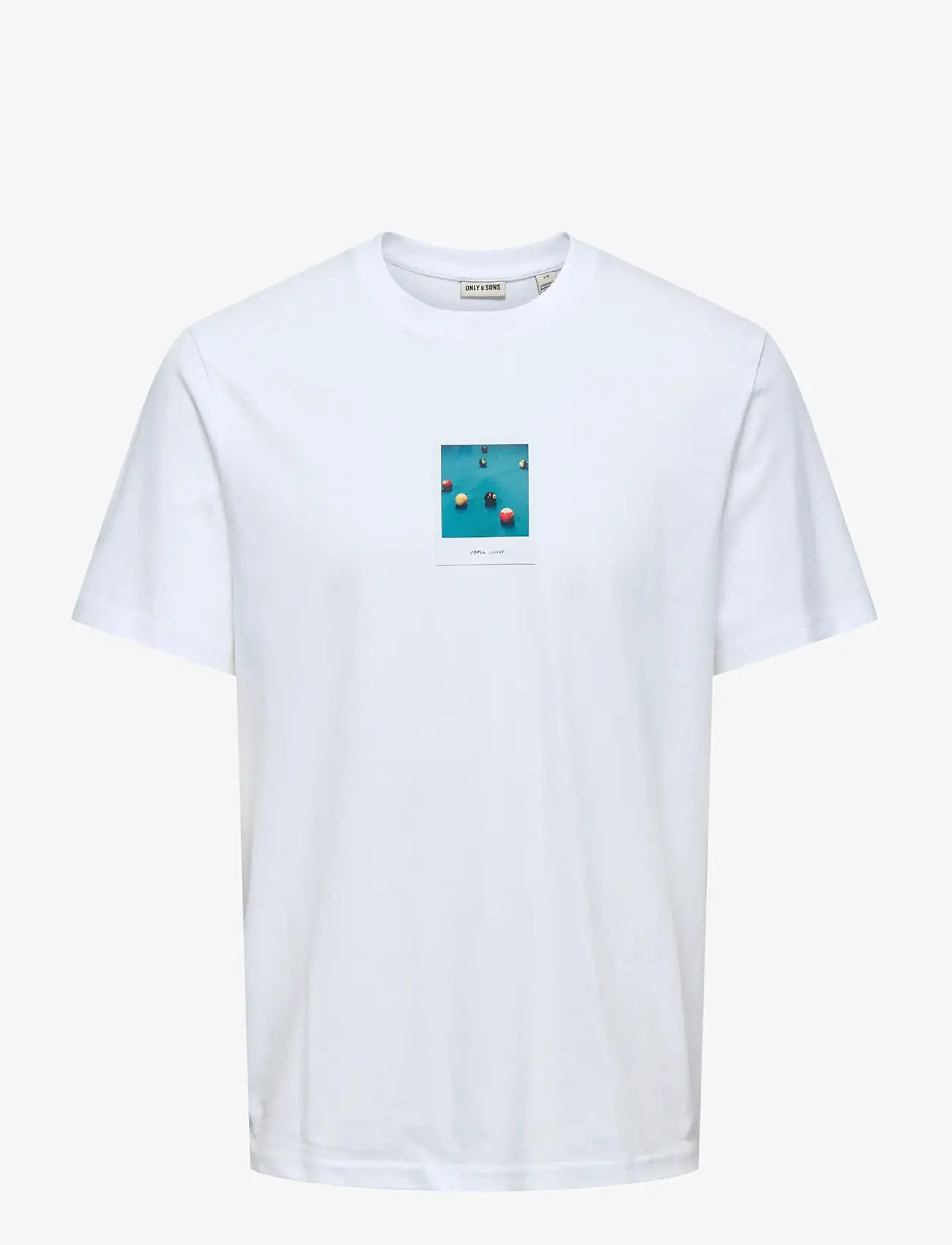 ONLY & SONS - ONSMILO PHOTO REG SS TEE - laveste priser - bright white - 1