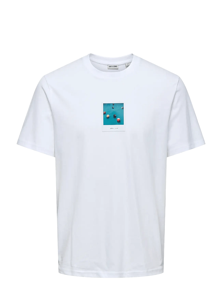 ONLY & SONS - ONSMILO PHOTO REG SS TEE - kurzärmelig - bright white - 1