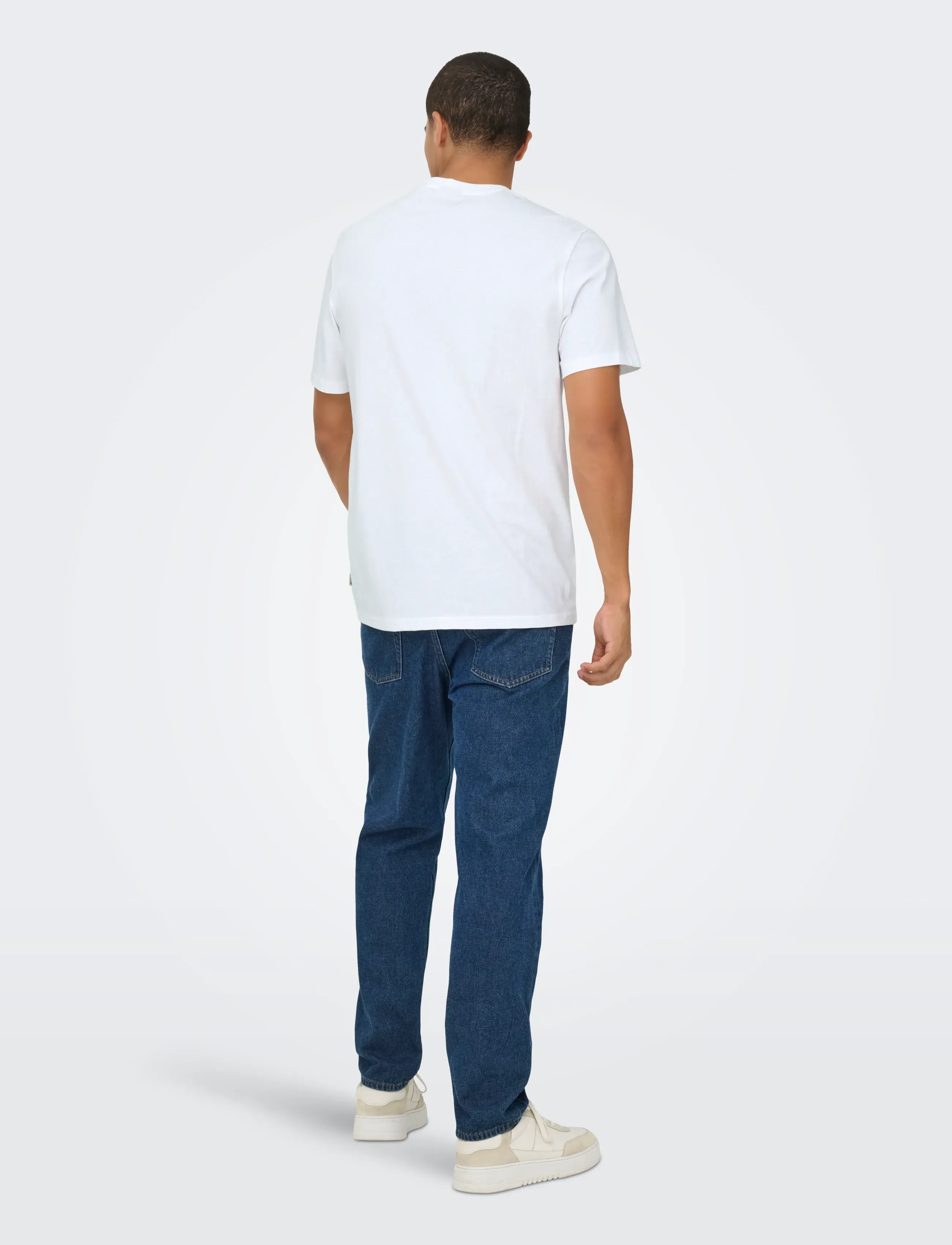 ONLY & SONS - ONSMILO PHOTO REG SS TEE - kurzärmelig - bright white - 2