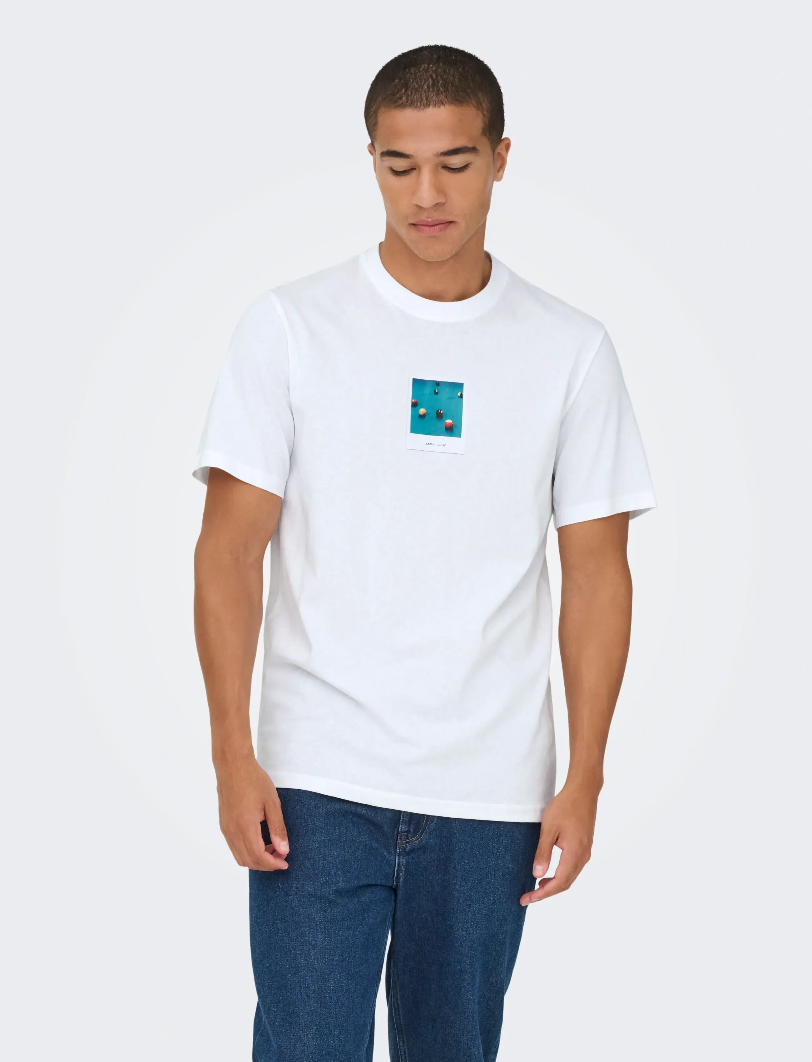 ONLY & SONS - ONSMILO PHOTO REG SS TEE - kurzärmelig - bright white - 5