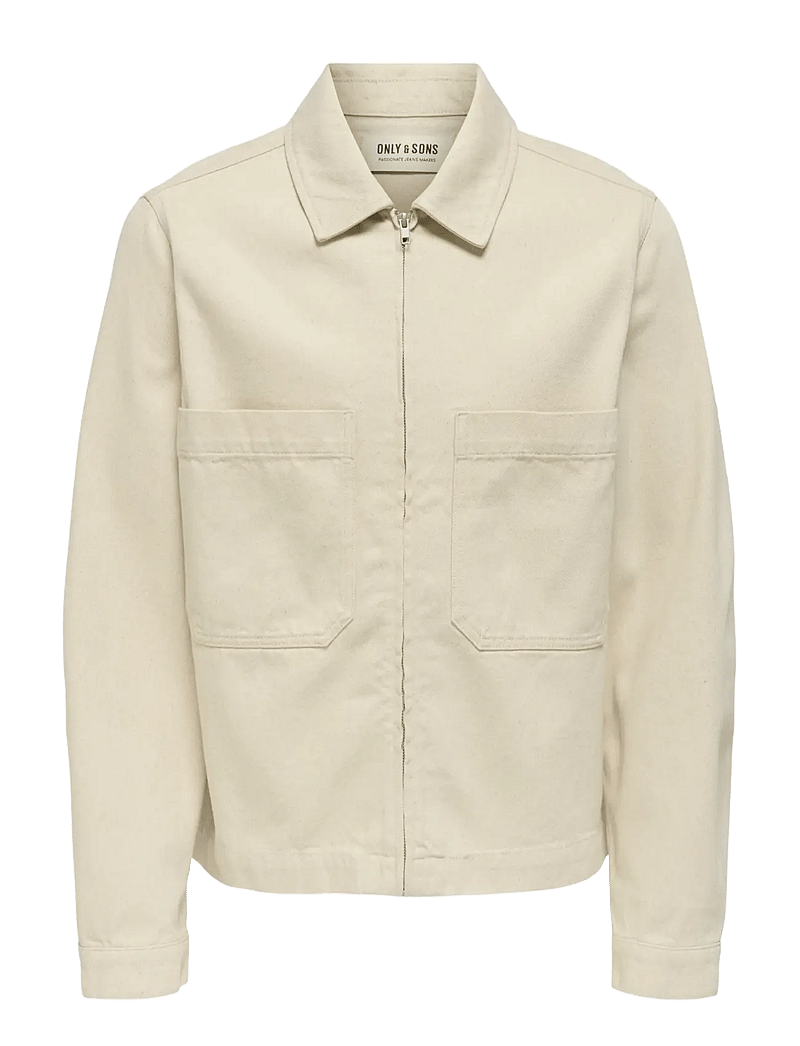 ONLY & SONS - ONSCASSEL PIM ECRU 5559 DNM JACKET NOOS - herbstjacken - ecru - 1