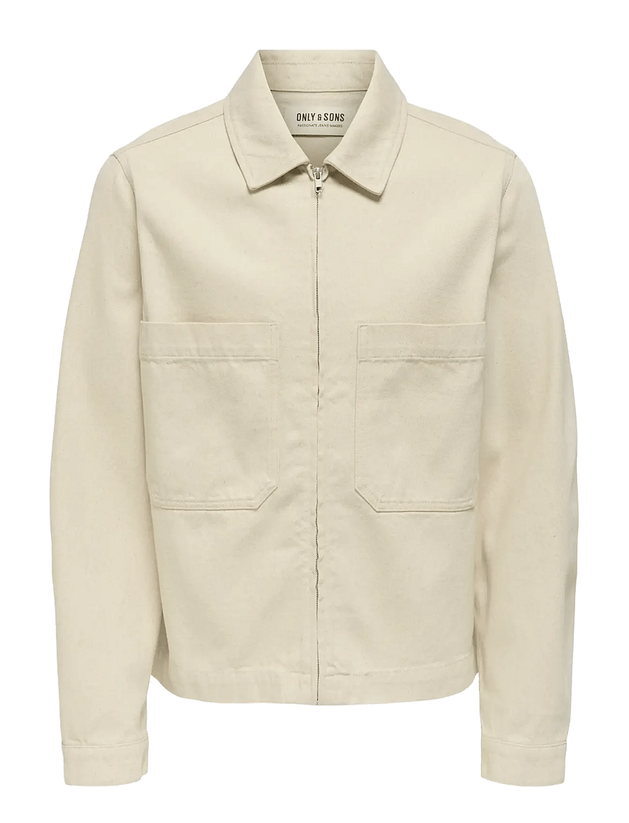 ONLY & SONS - ONSCASSEL PIM ECRU 5559 DNM JACKET NOOS - ecru - 1