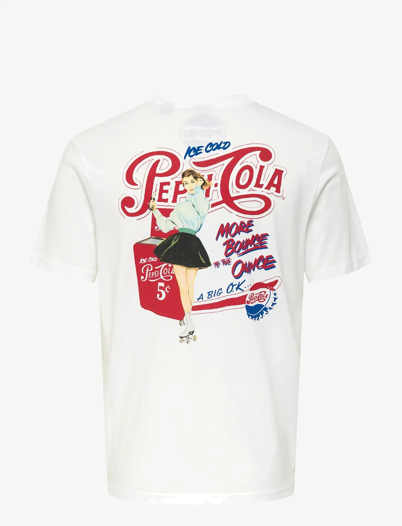 ONLY & SONS - ONSPEPSI LIFE REG SS LIC TEE - lühikeste varrukatega t-särgid - bright white - 2