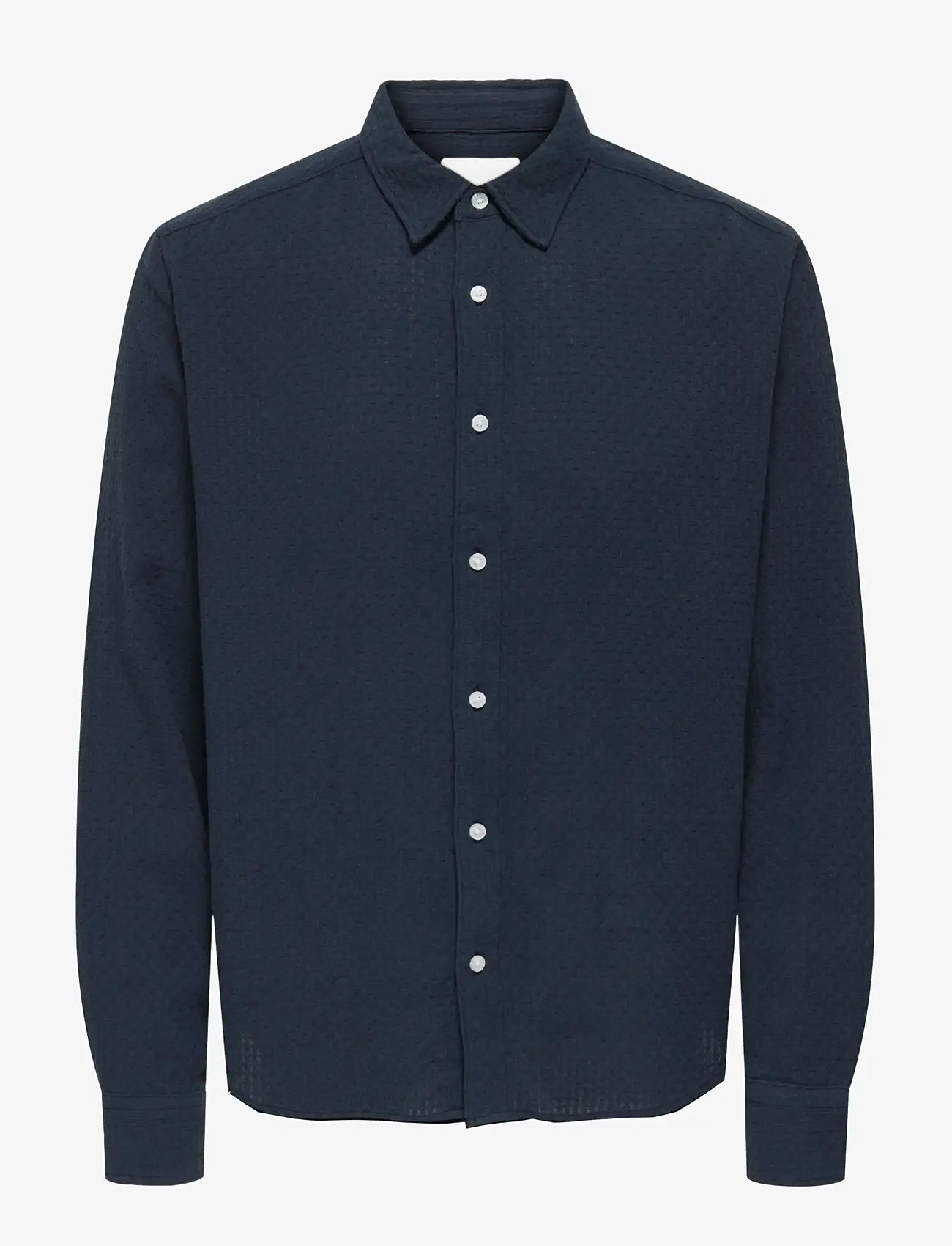 ONLY & SONS - ONSSEA REG LS SHIRT - vabaajasärgid - blue nights - 1