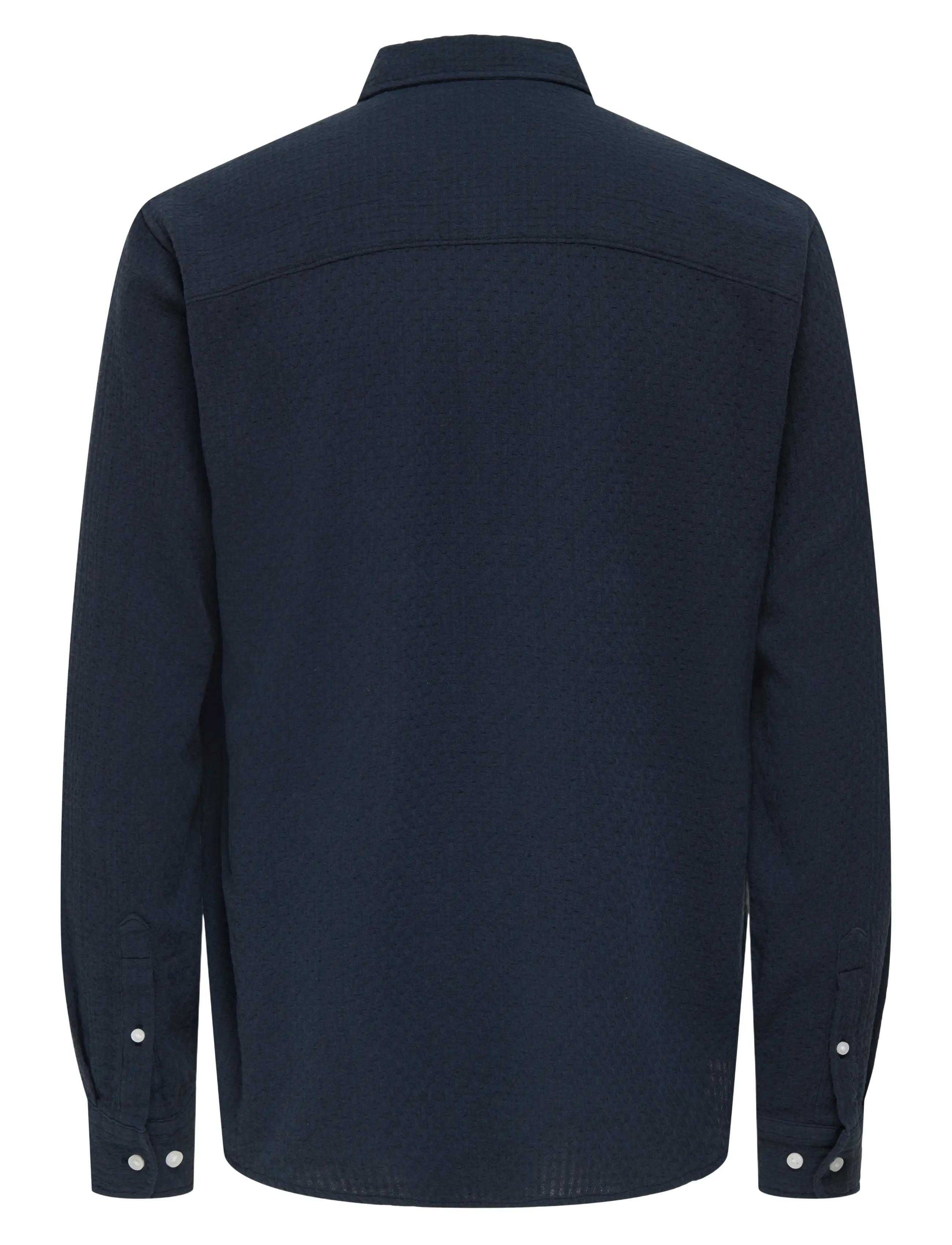 ONLY & SONS - ONSSEA REG LS SHIRT - blue nights - 2