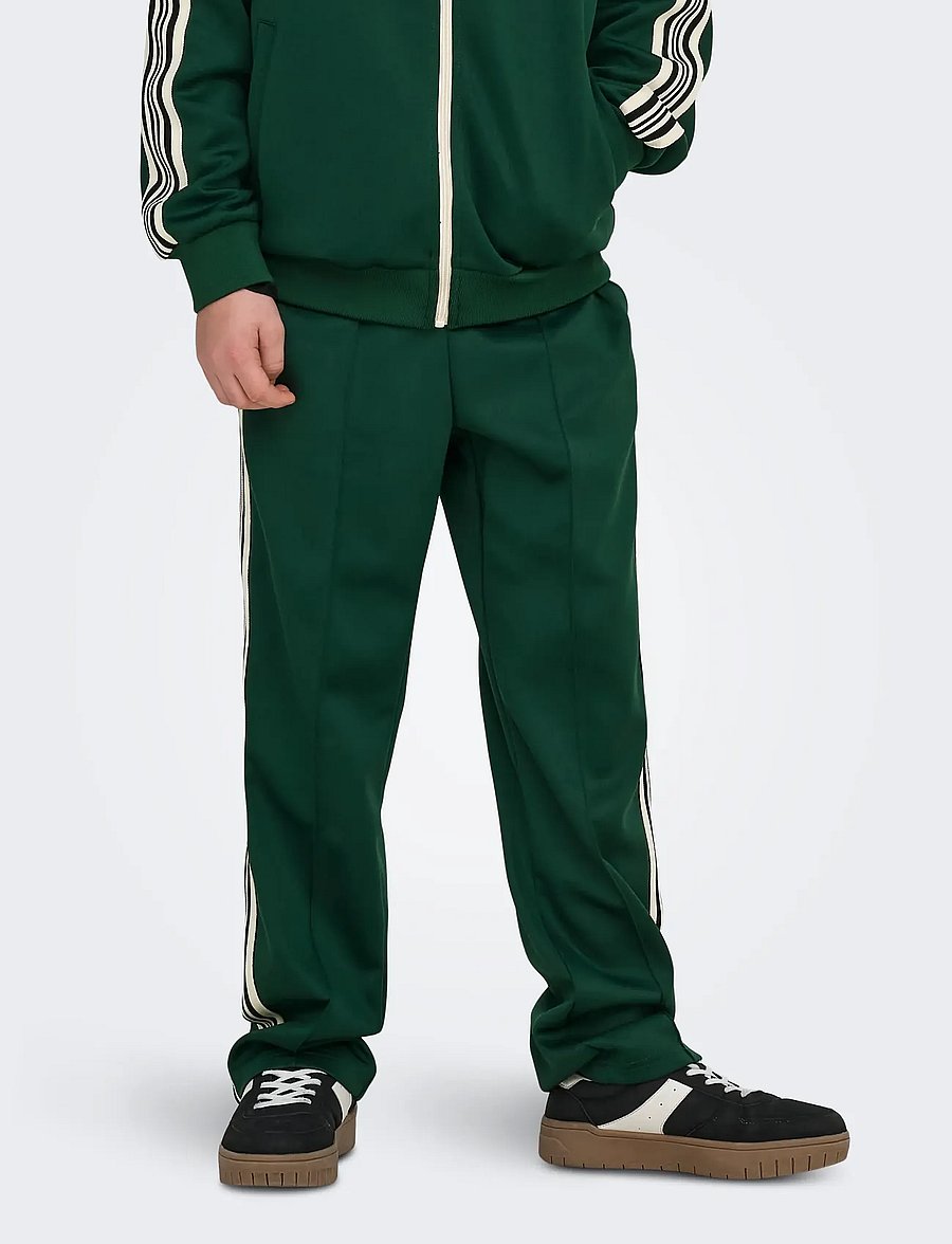 ONLY & SONS - OSJRIBER REG TRACK PANT SWEAT JRS - dark green - 0