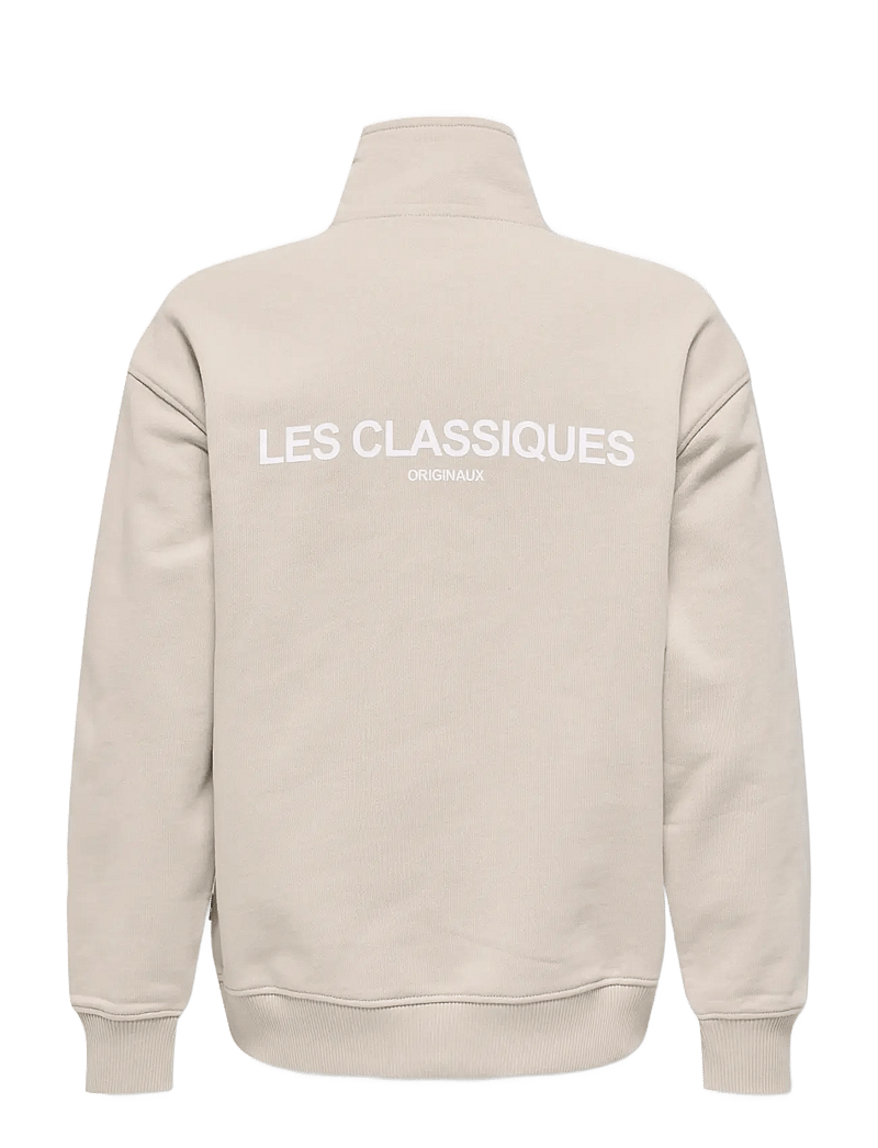 ONLY & SONS - OSJLES CLASSIQUES LOOSE HALFZIP SWT - sweatshirts - silver lining - 2