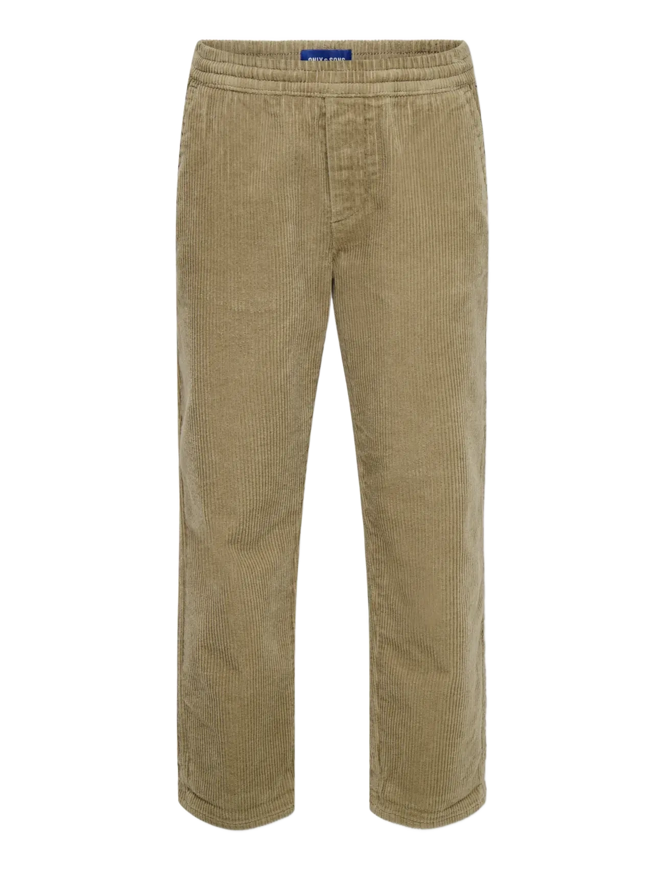 ONLY & SONS OSJLINUS CROPPED CORD 9912 PANT PNT - Pakkumised - CHINCHILLA / khaki/green