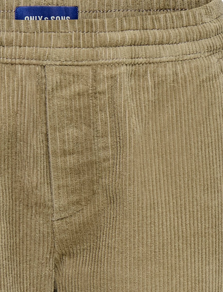 ONLY & SONS - OSJLINUS CROPPED CORD 9912 PANT PNT - bukser - chinchilla - 2