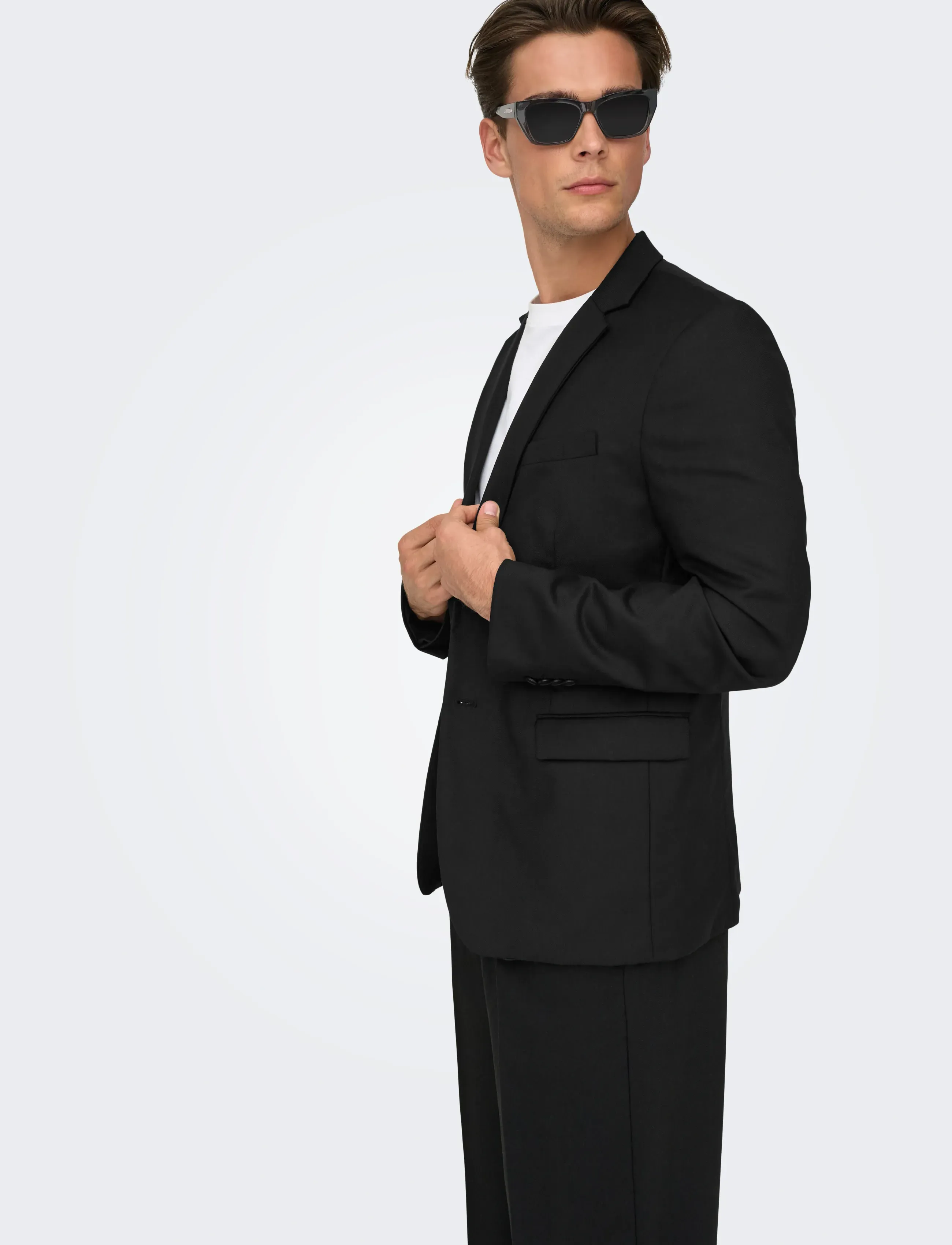 ONLY & SONS - ONSKYLE SUP SLIM 550 BLAZER FRML NOOS - double breasted blazers - black - 5