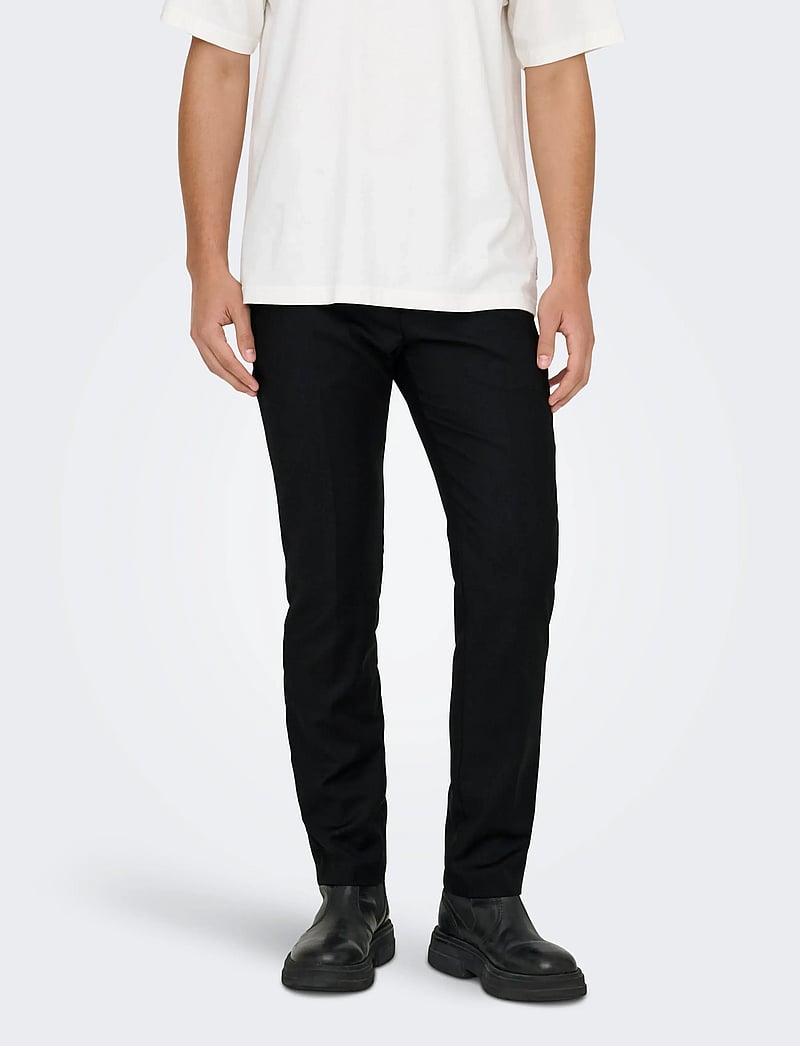 ONLY & SONS - ONSKYLE SUP SLIM 550 PANTS FRML NOOS - chinos - black - 0