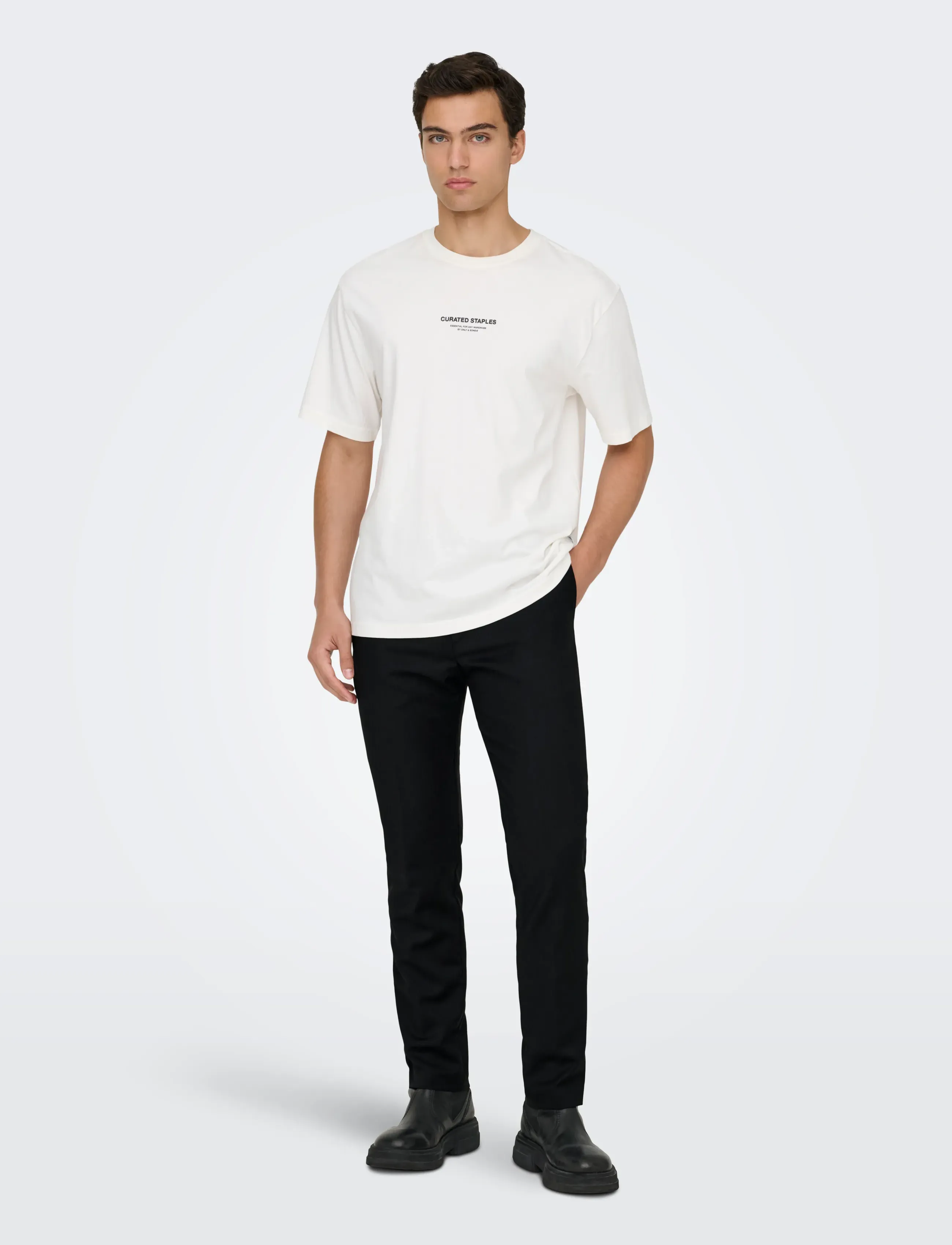 ONLY & SONS - ONSKYLE SUP SLIM 550 PANTS FRML NOOS - chinos - black - 4