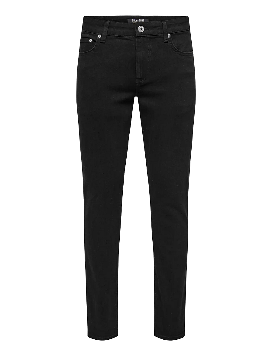 ONLY & SONS - ONSLOOM SLIM 5748 EY BOX JEANS MU - slim-fit jeans - black denim - 1