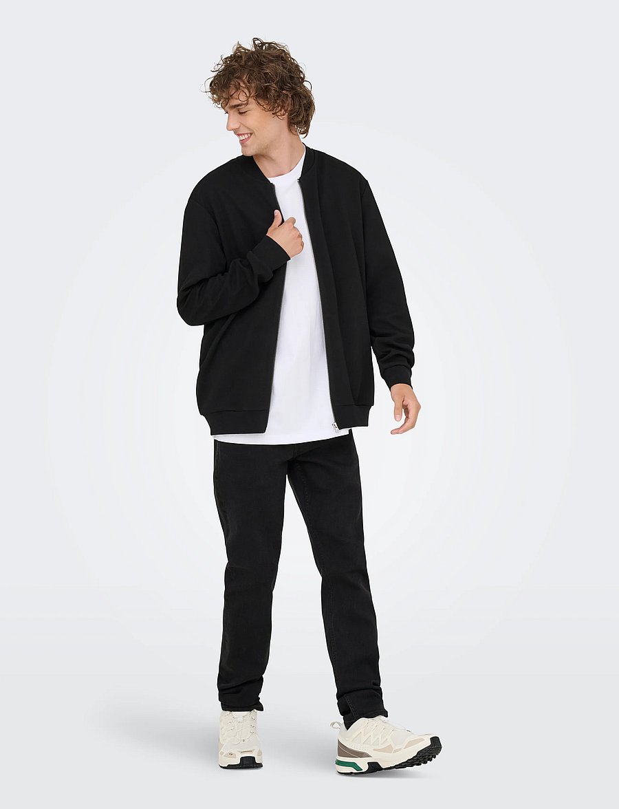 ONLY & SONS - ONSLOOM SLIM 5748 EY BOX JEANS MU - slim-fit jeans - black denim - 4
