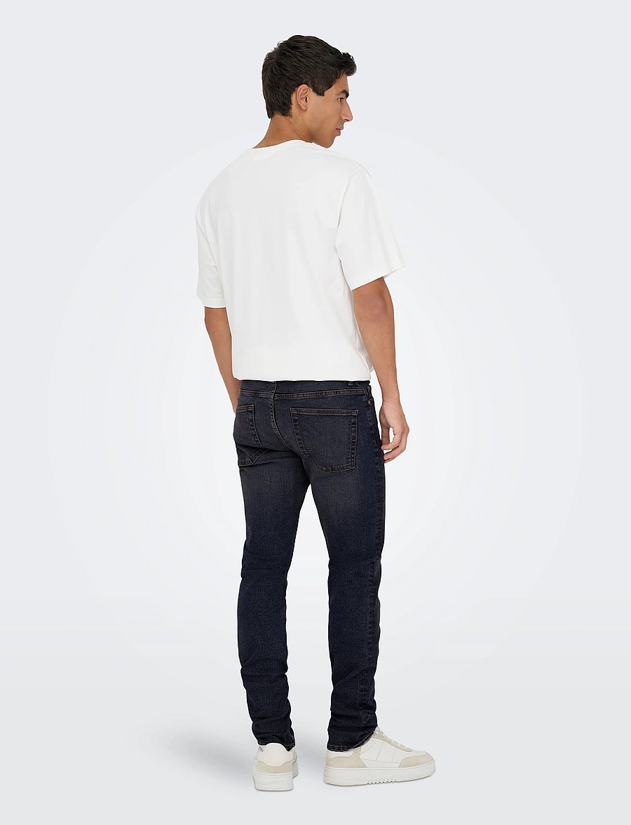 ONLY & SONS - ONSLOOM SLIM 5748 EY BOX JEANS MU - slim jeans - blue black denim - 3