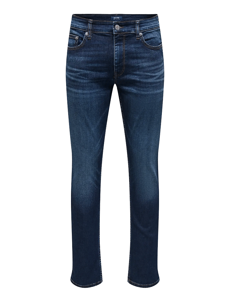 ONLY & SONS - ONSLOOM SLIM 5748 EY BOX JEANS MU - slim jeans - dark blue denim - 0
