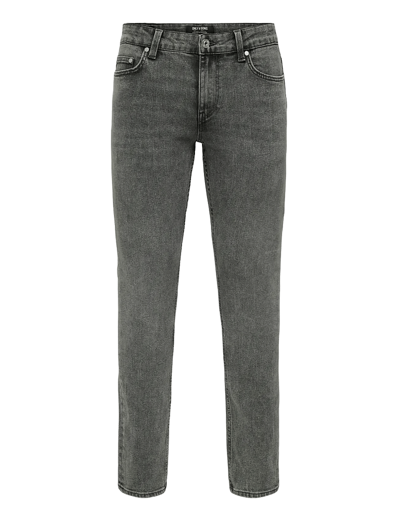 ONLY & SONS - ONSLOOM SLIM 5748 EY BOX JEANS MU - slim fit jeans - dark grey denim - 1