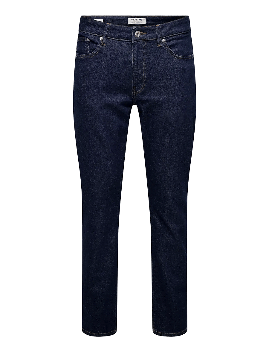 ONLY & SONS - ONSWEFT REGULAR 5750 EY BOX JEANS MU - regular jeans - dark blue denim - 0