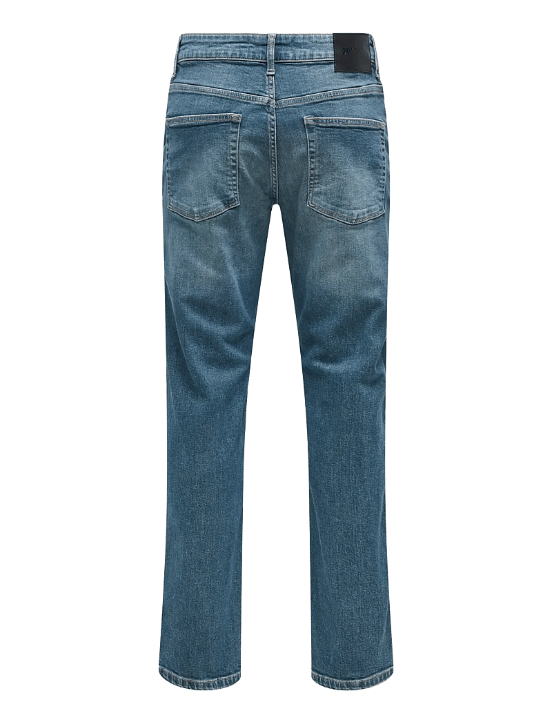 ONLY & SONS - ONSWEFT REGULAR 5750 EY BOX JEANS MU - regular jeans - medium blue denim - 1