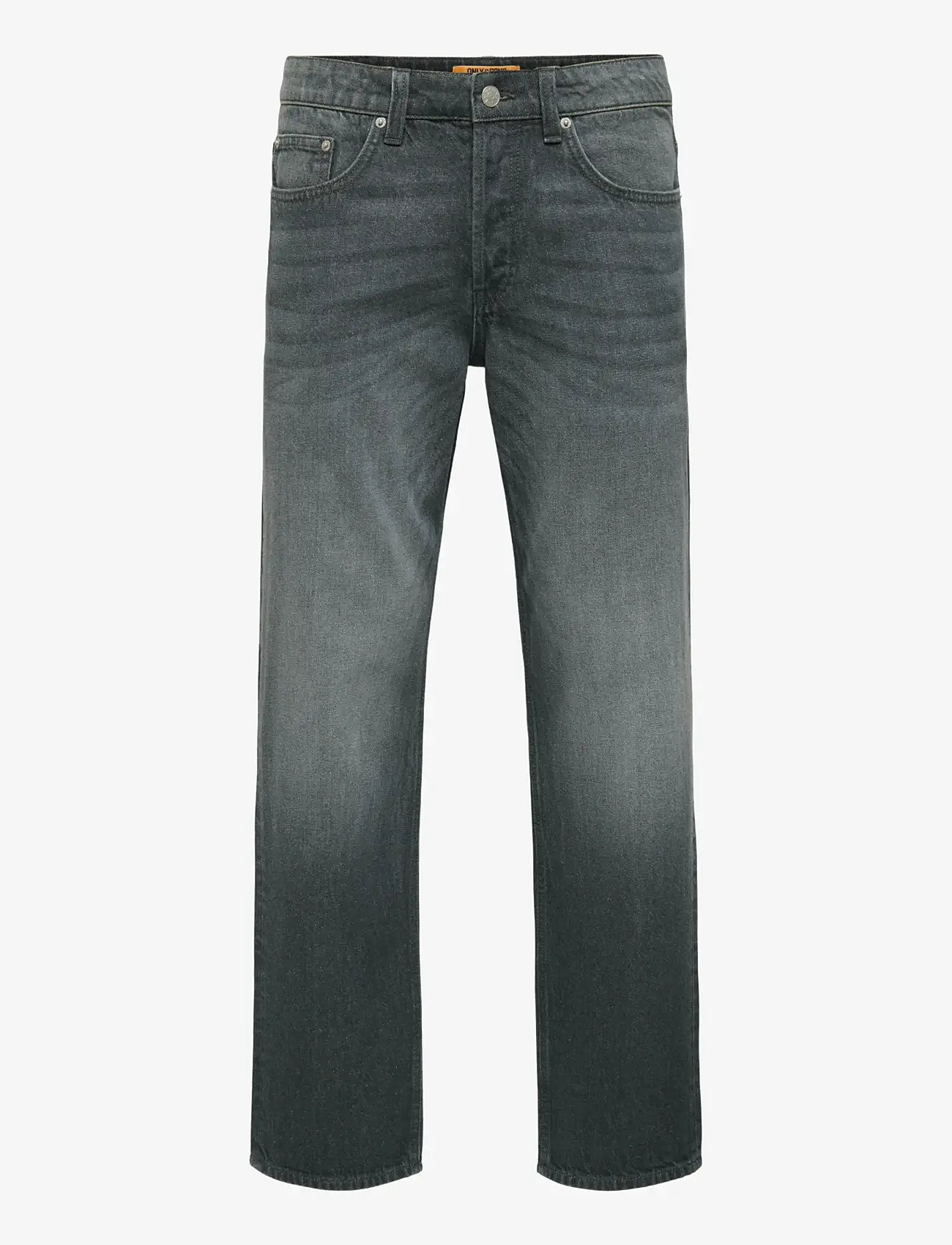 ONLY & SONS - ONSEDGE STRAIGHT 5751 BOX PIM JEANS MU - regular jeans - dark grey denim - 0