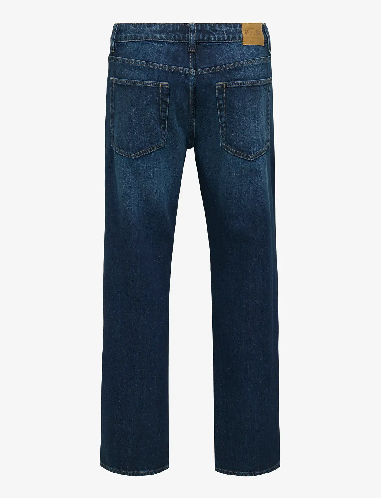 ONLY & SONS - ONSEDGE STRAIGHT 5751 BOX PIM JEANS MU - regular jeans - dark medium blue denim - 1