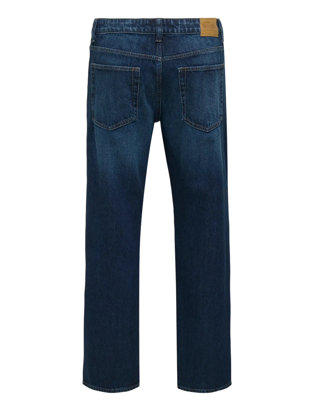 ONLY & SONS - ONSEDGE STRAIGHT 5751 BOX PIM JEANS MU - regular jeans - dark medium blue denim - 1